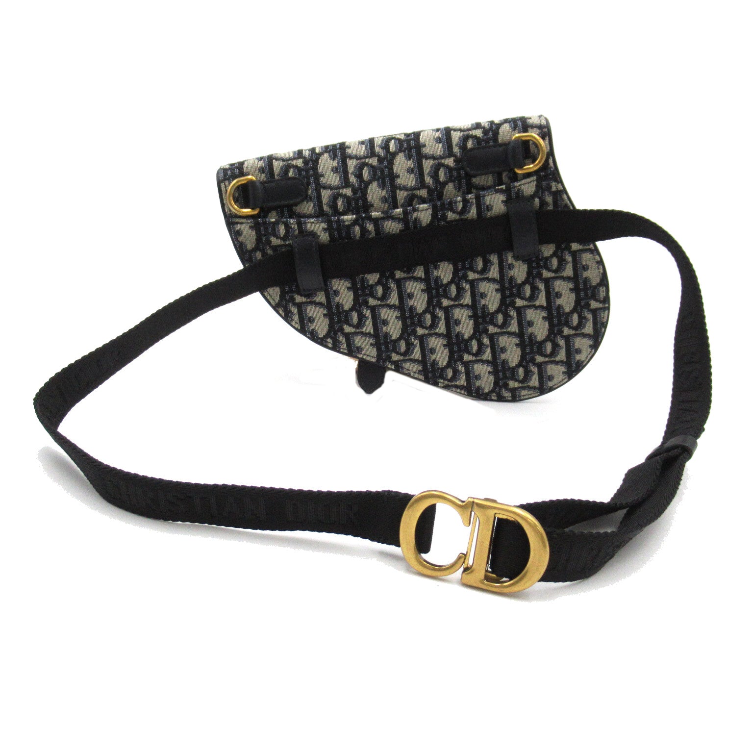Dior 【激減優惠】帆布Mini Saddle Bag腰包藍色