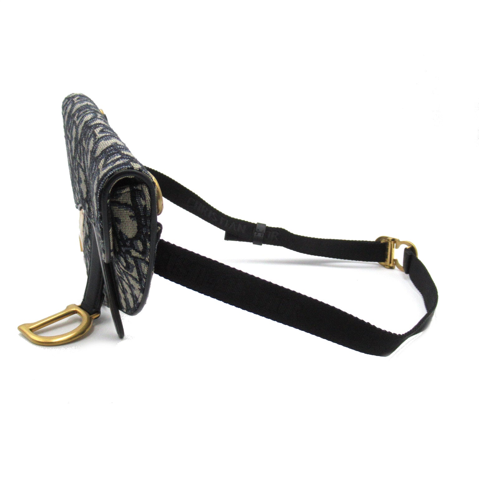 Dior 【激減優惠】帆布Mini Saddle Bag腰包藍色