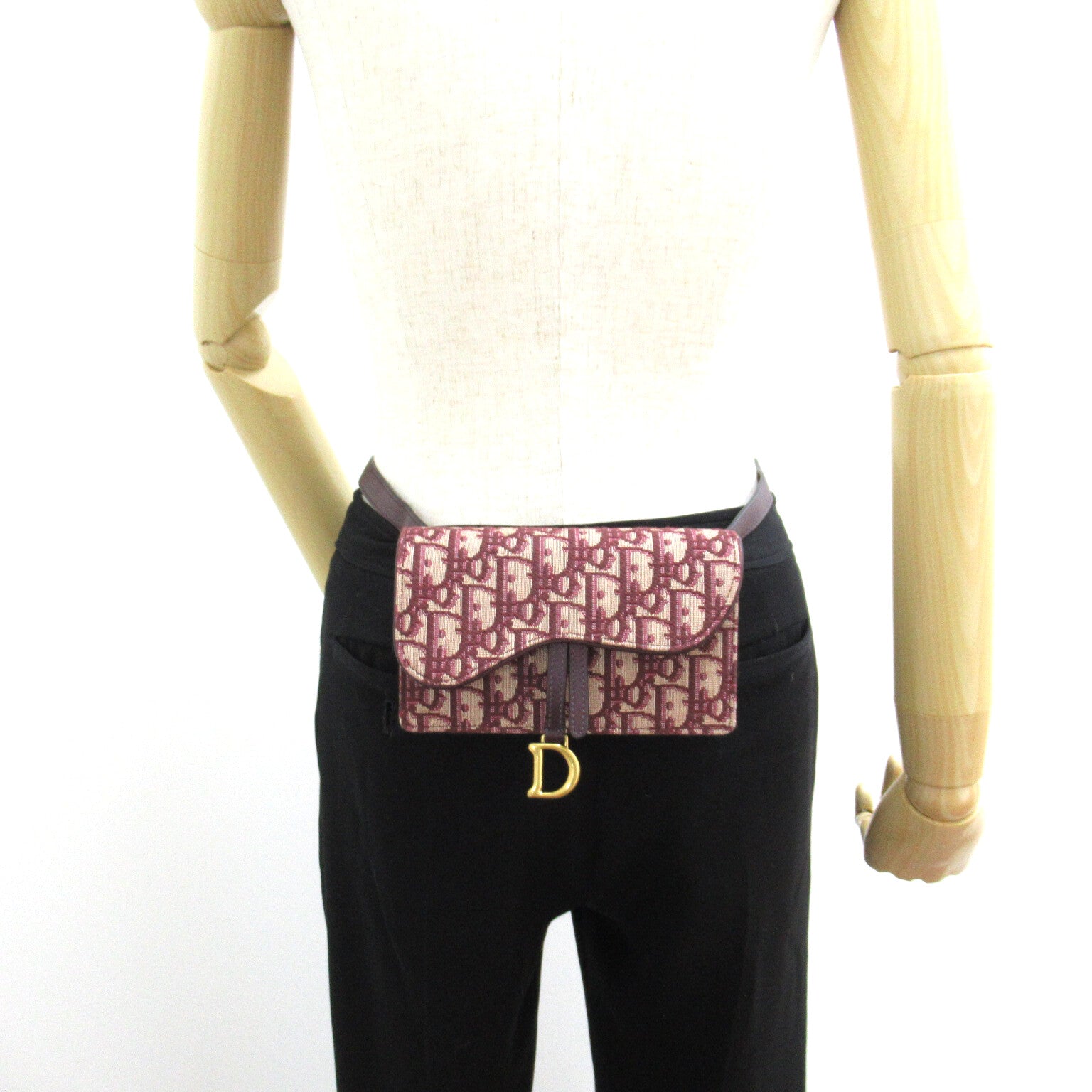 Dior 【激減優惠】帆布Waist Bag腰包酒紅色