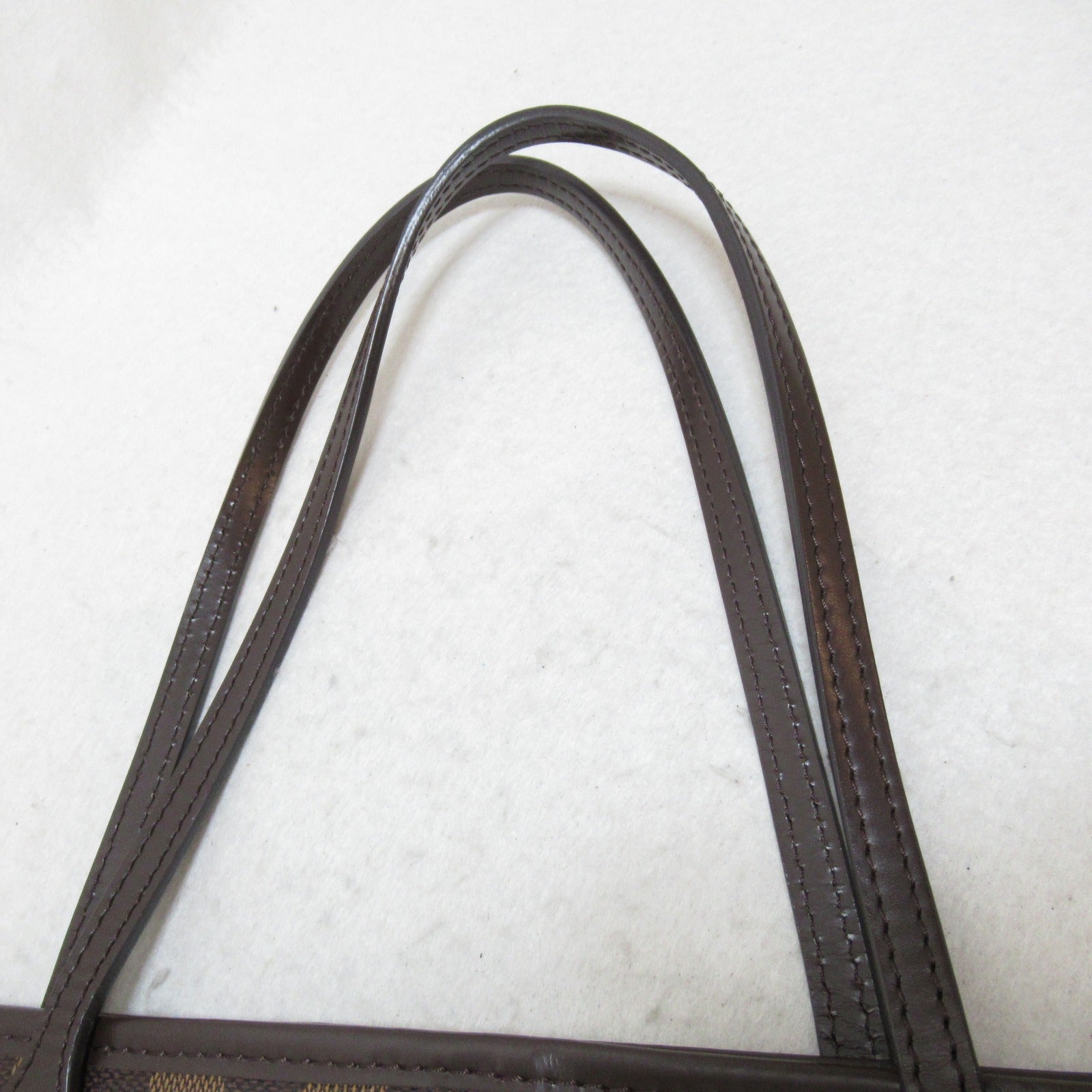 LOUIS VUITTON 【激減優惠】Damier Neverfull MM金扣手挽袋棕色