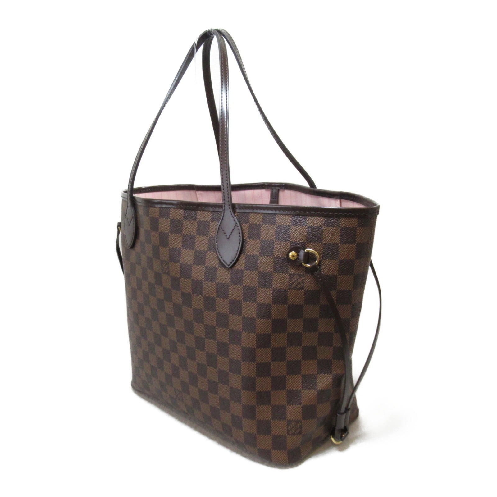 LOUIS VUITTON 【激減優惠】Damier Neverfull MM金扣手挽袋棕色