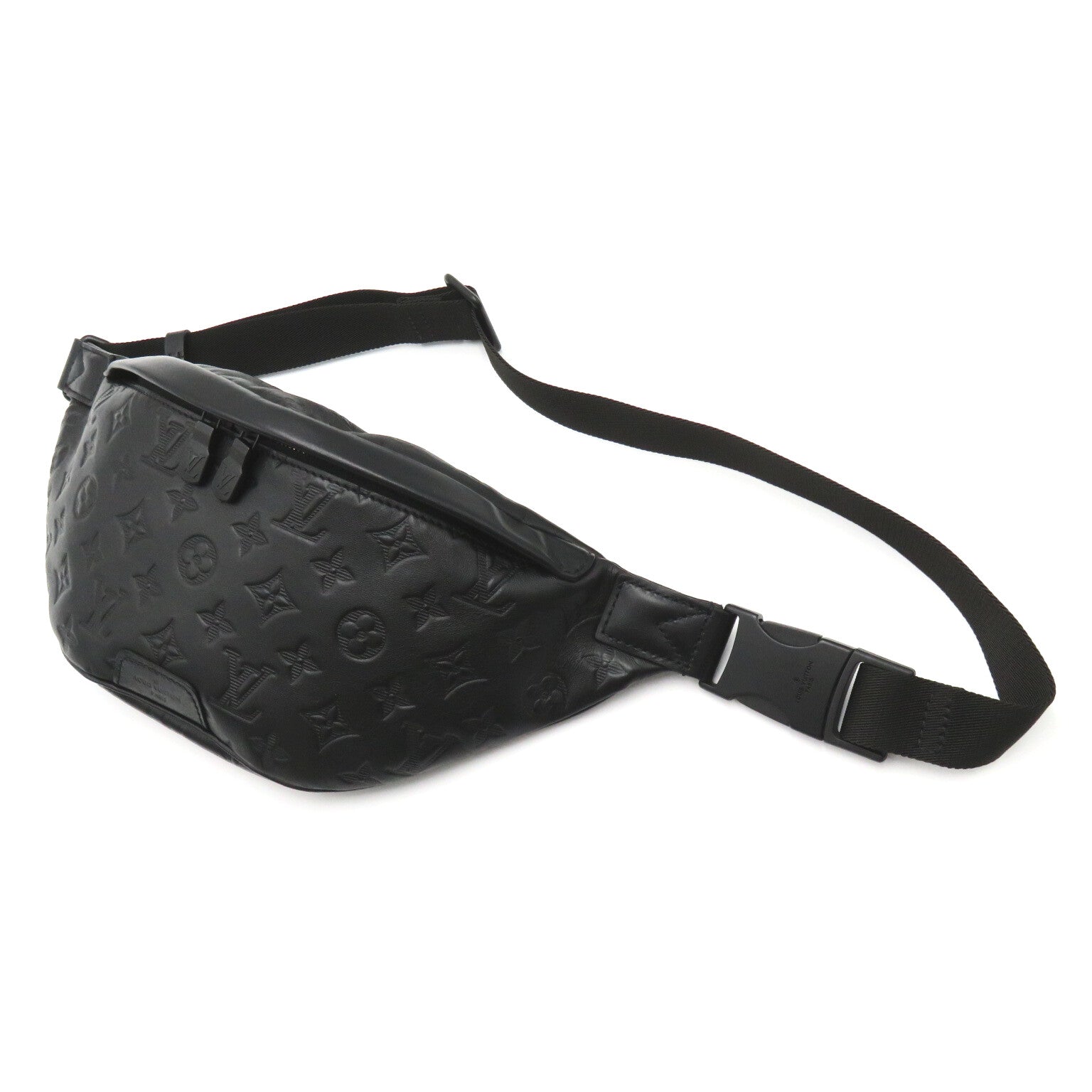 LOUIS VUITTON Monogram Shadow Discovery Bum Bag腰包黑色