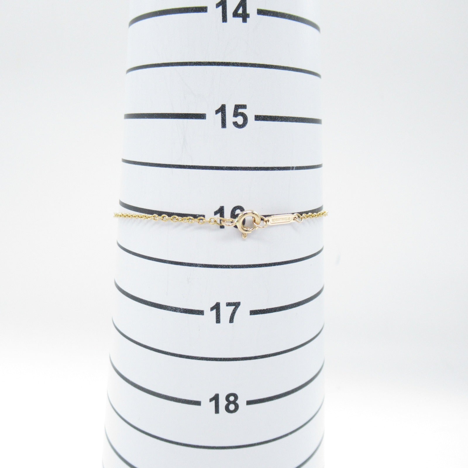 TIFFANY＆CO 18K玫瑰金Atlas Pierced Diamond chian Bracelet鑽石手鏈