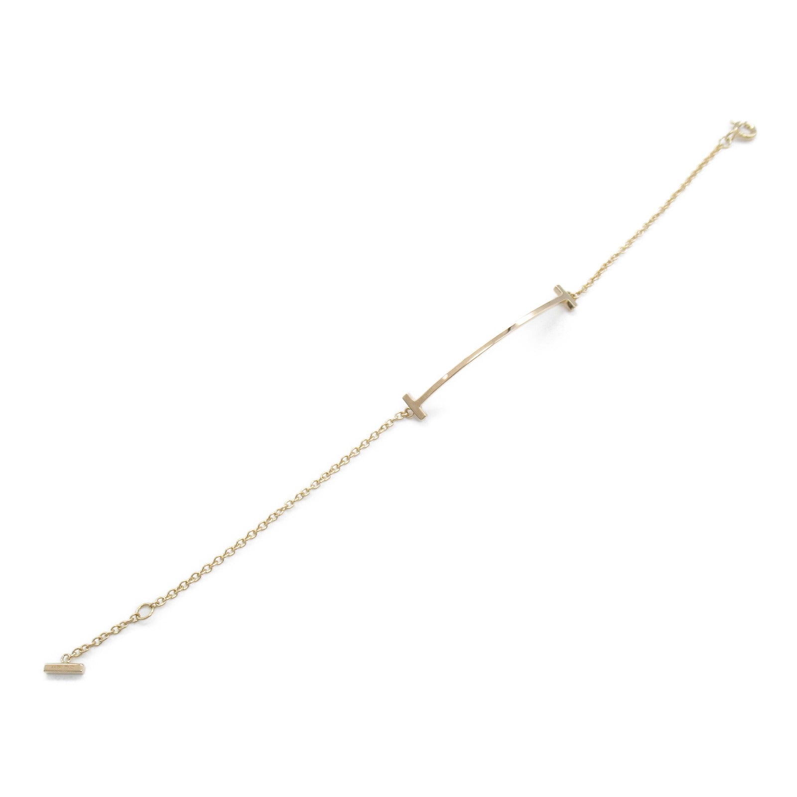 TIFFANY＆CO 18K玫瑰金T Smile Bracelet項鍊