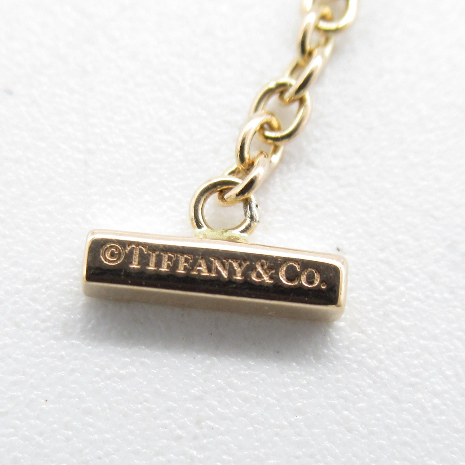 TIFFANY＆CO 18K玫瑰金T Smile Bracelet項鍊