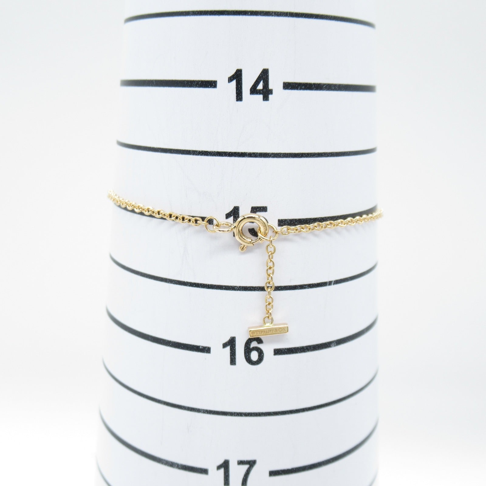 TIFFANY＆CO 18K玫瑰金T Smile Bracelet項鍊