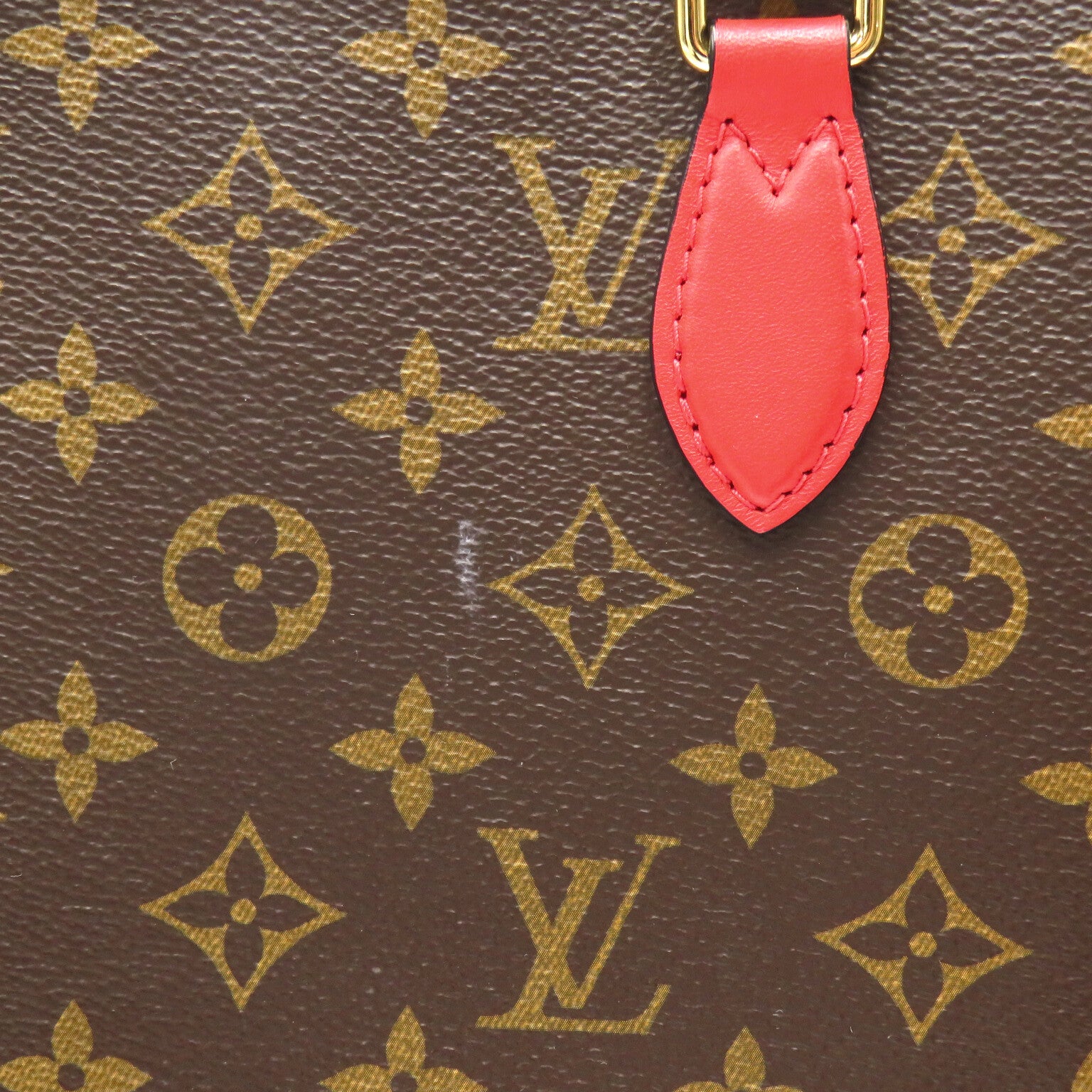 LOUIS VUITTON Monogram Flower Tote 2way Shoulder手挽肩背兩用袋紅色/啡色