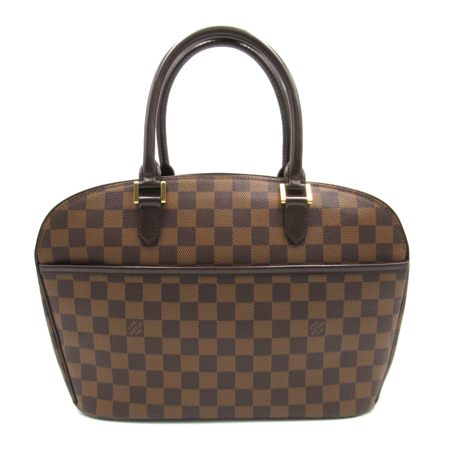 LOUIS VUITTON 【激減優惠】Damier Sarria Horizontal金扣手挽袋啡色
