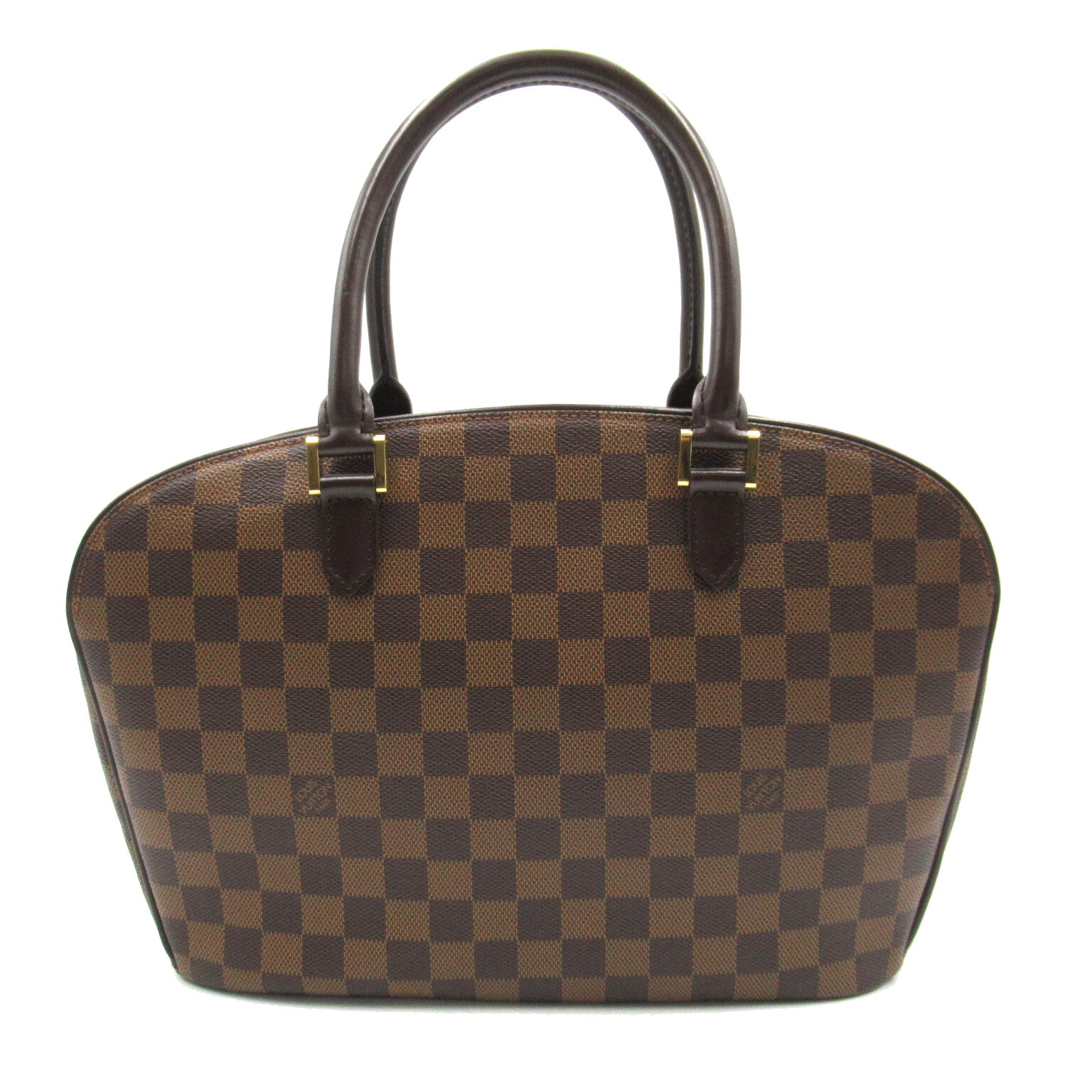 LOUIS VUITTON 【激減優惠】Damier Sarria Horizontal金扣手挽袋啡色