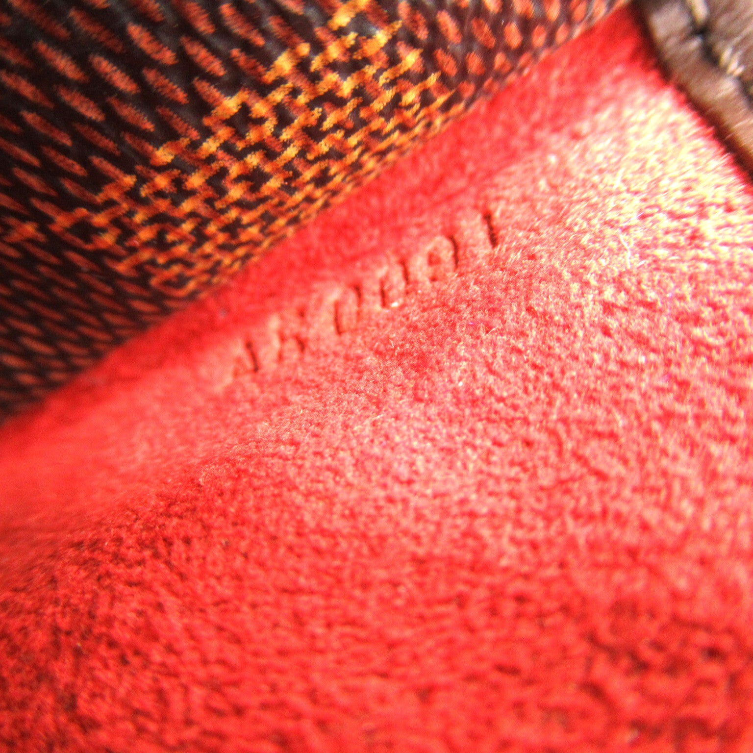 LOUIS VUITTON 【激減優惠】Damier Sarria Horizontal金扣手挽袋啡色