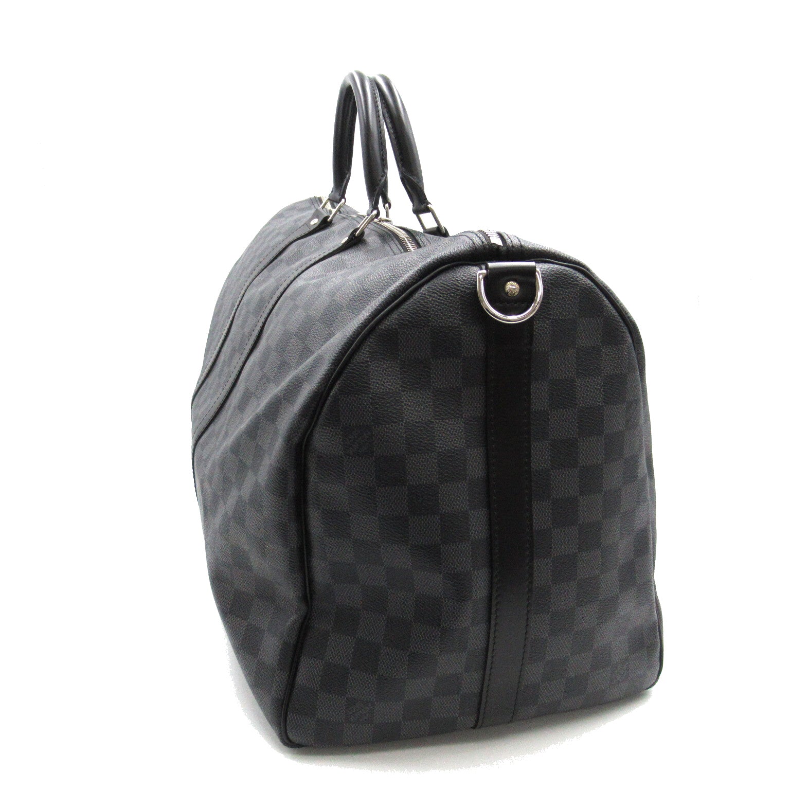 LOUIS VUITTON 【激減優惠】Damier Graphite Keepall Bandouliere 55手挽肩背兩用袋黑色