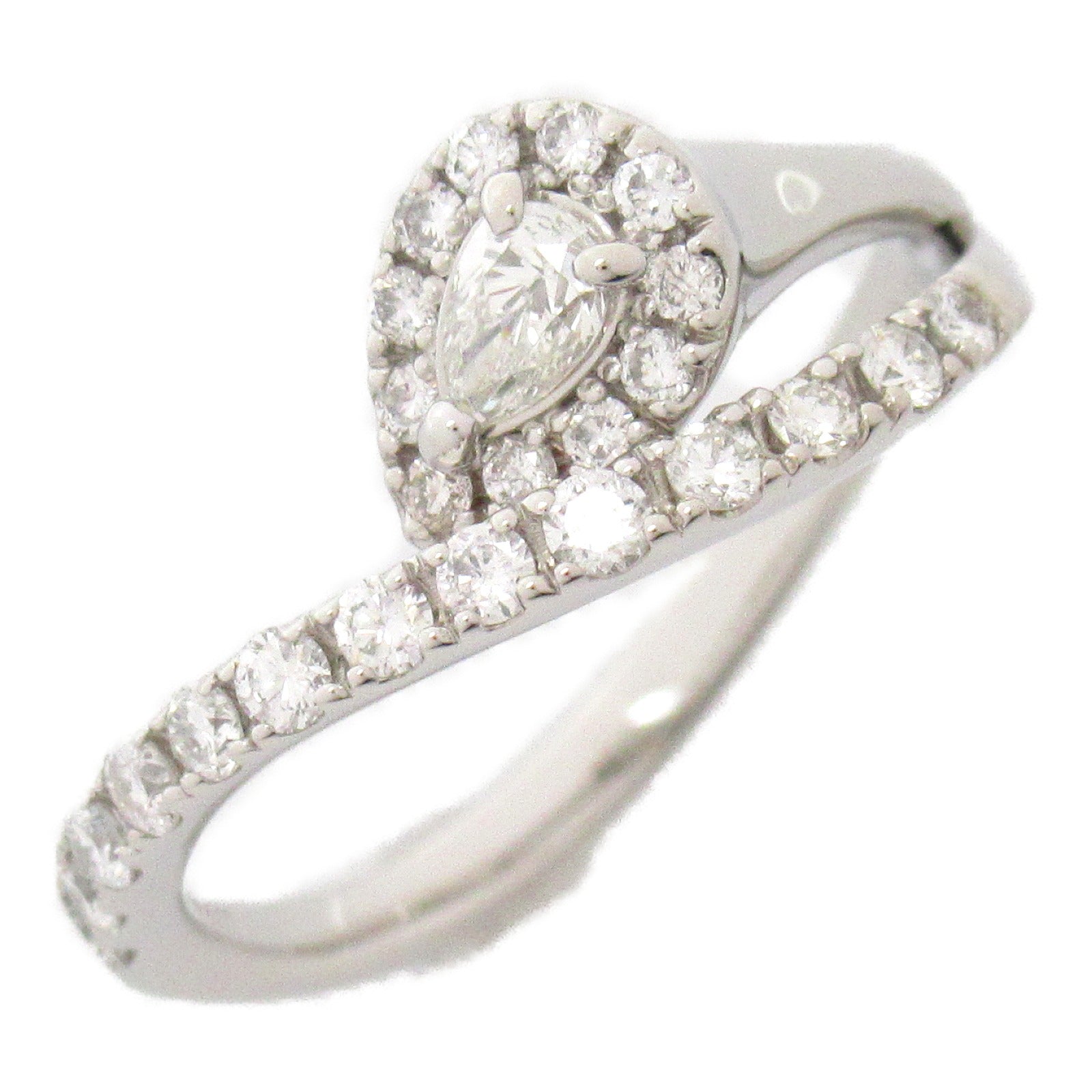 JEWELRY 【激減優惠】PT900鉑金Diamond Ring 0.1ct鑽石/0.3ct鑚石戒指JP#9/US#5