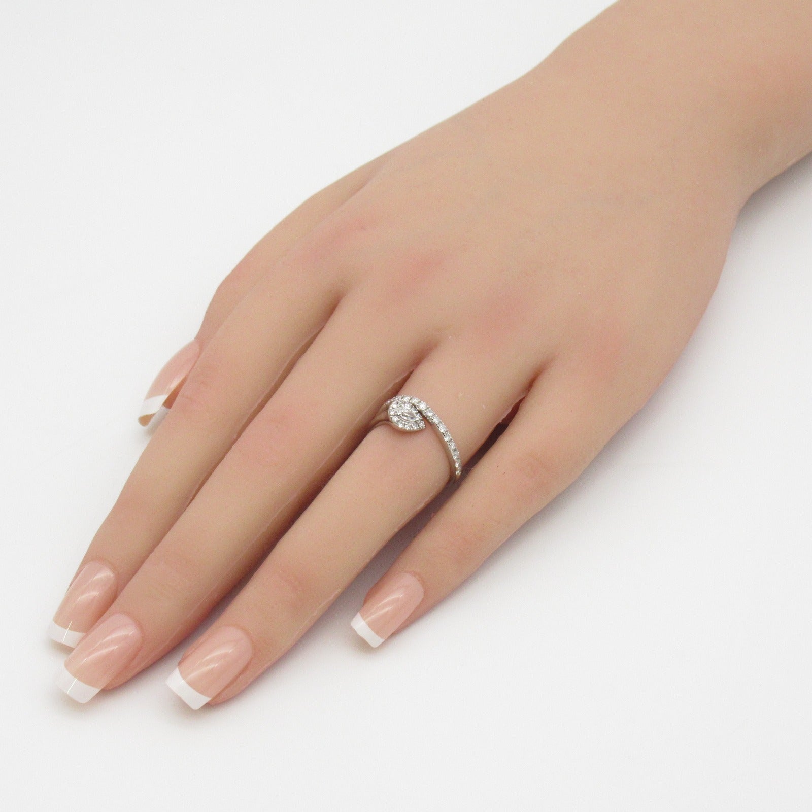 JEWELRY 【激減優惠】PT900鉑金Diamond Ring 0.1ct鑽石/0.3ct鑚石戒指JP#9/US#5