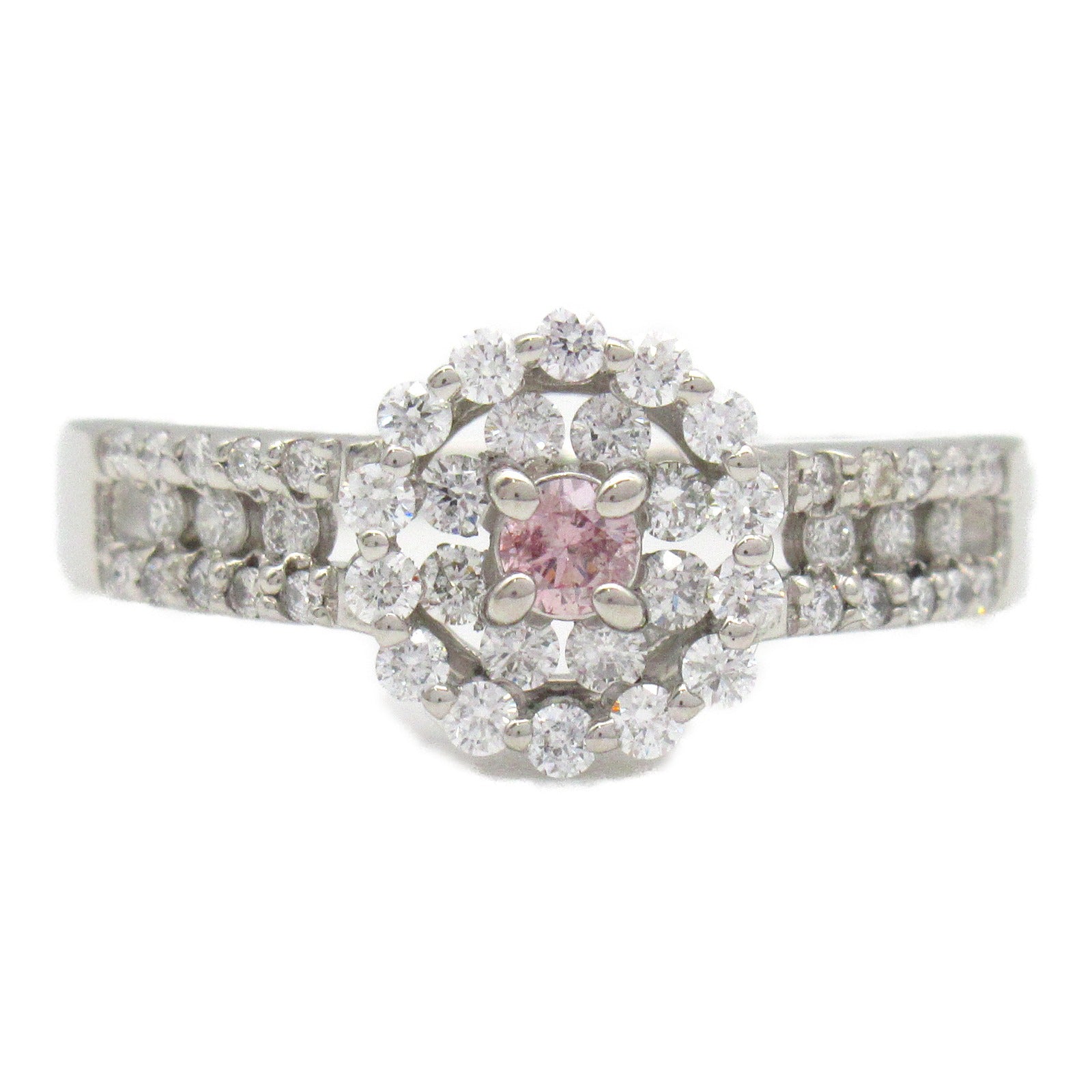 JEWELRY PT900鉑金Diamond Ring 0.06ct鑽石/0.4ct鑚石戒指JP#14/US#6.75