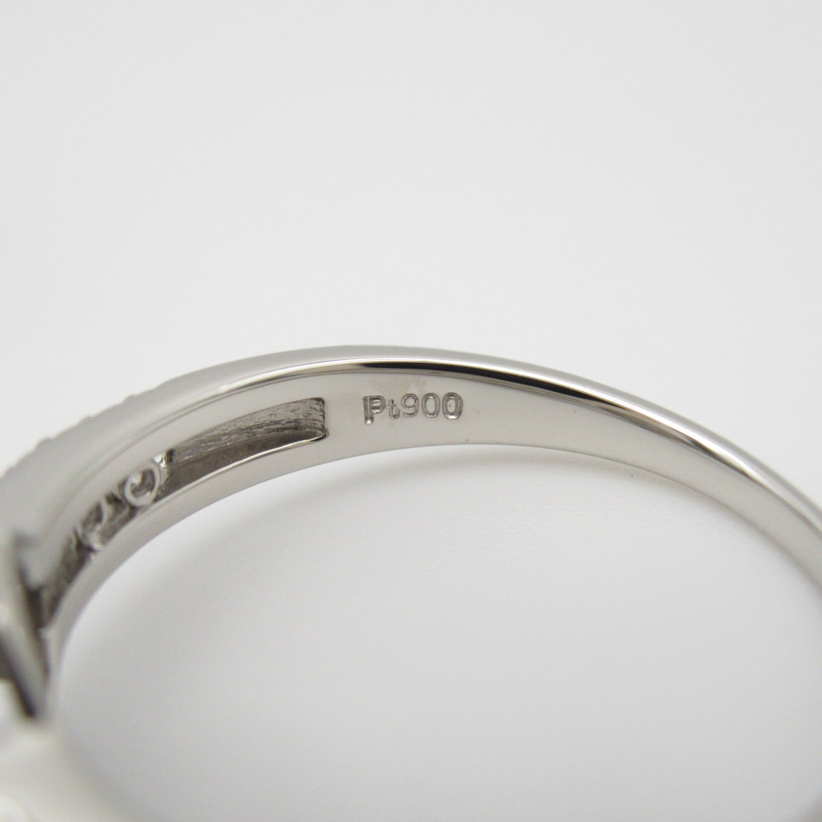 JEWELRY PT900鉑金Diamond Ring 0.06ct鑽石/0.4ct鑚石戒指JP#14/US#6.75