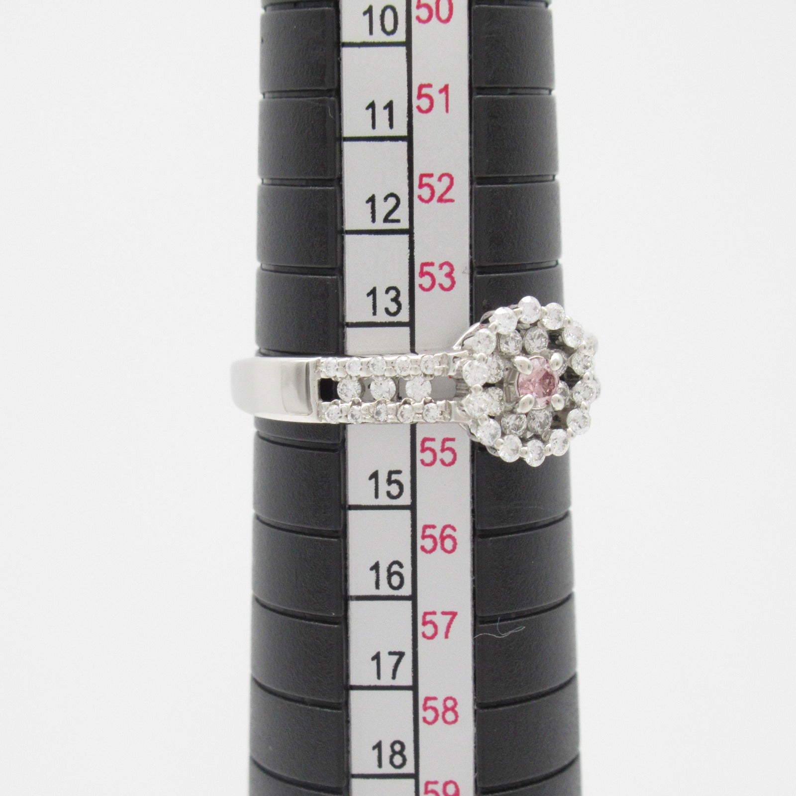 JEWELRY PT900鉑金Diamond Ring 0.06ct鑽石/0.4ct鑚石戒指JP#14/US#6.75
