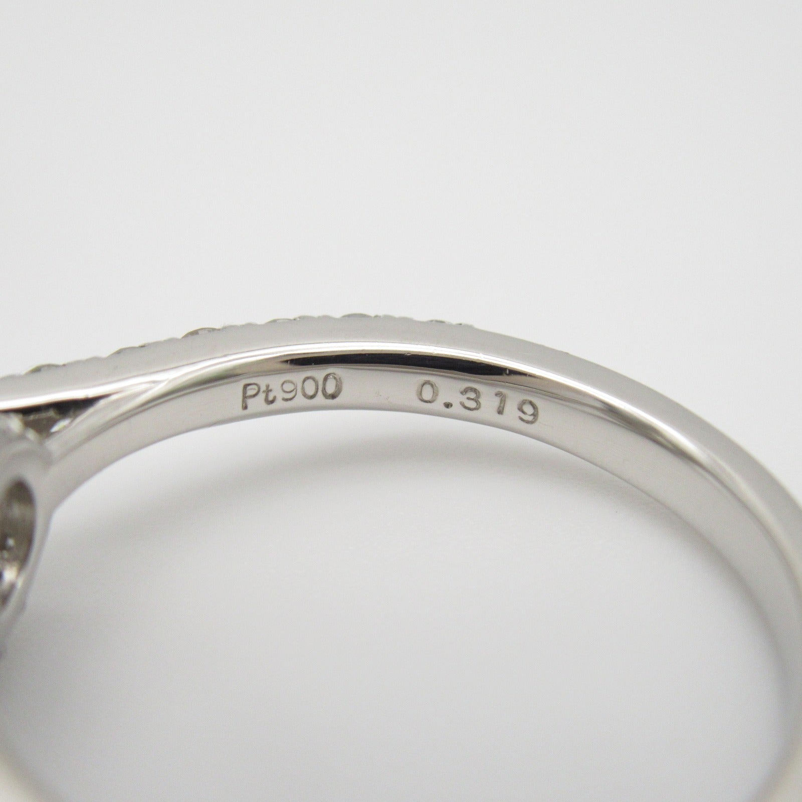 JEWELRY PT900鉑金Diamond Ring 0.319ct鑽石/0.8ct鑚石戒指JP#12/US#6.25