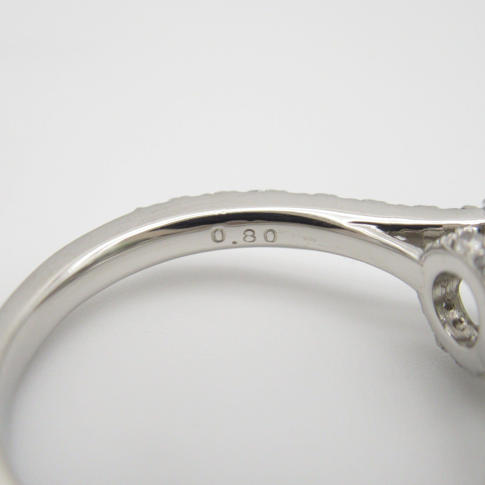 JEWELRY PT900鉑金Diamond Ring 0.319ct鑽石/0.8ct鑚石戒指JP#12/US#6.25