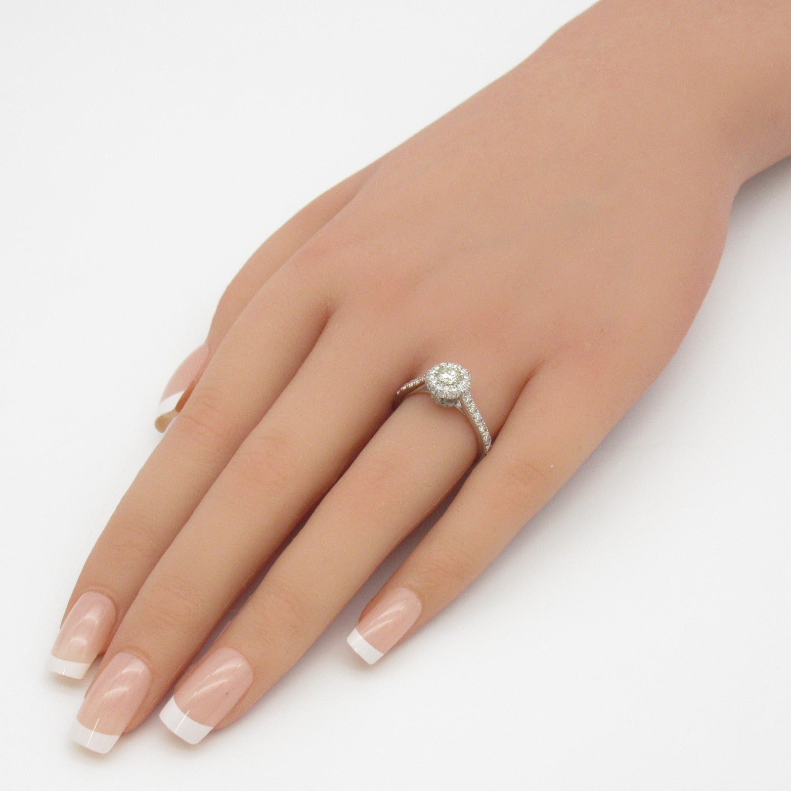 JEWELRY PT900鉑金Diamond Ring 0.319ct鑽石/0.8ct鑚石戒指JP#12/US#6.25