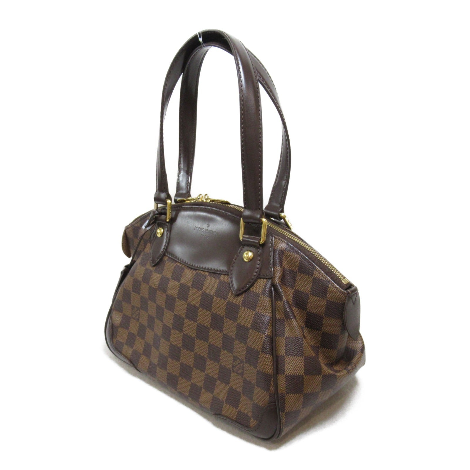 LOUIS VUITTON 【激減優惠】Damier Verona PM金扣肩背袋棕色
