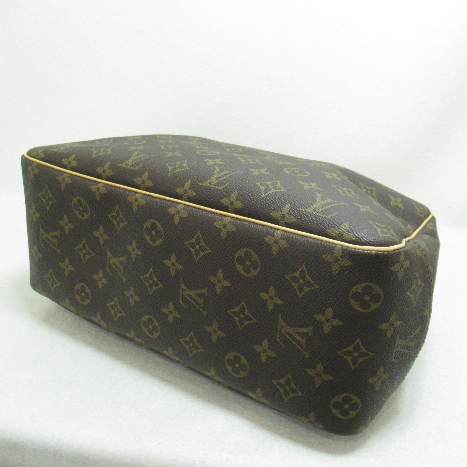 LOUIS VUITTON Monogram Deauville GM Hand Bag金扣手挽袋啡色