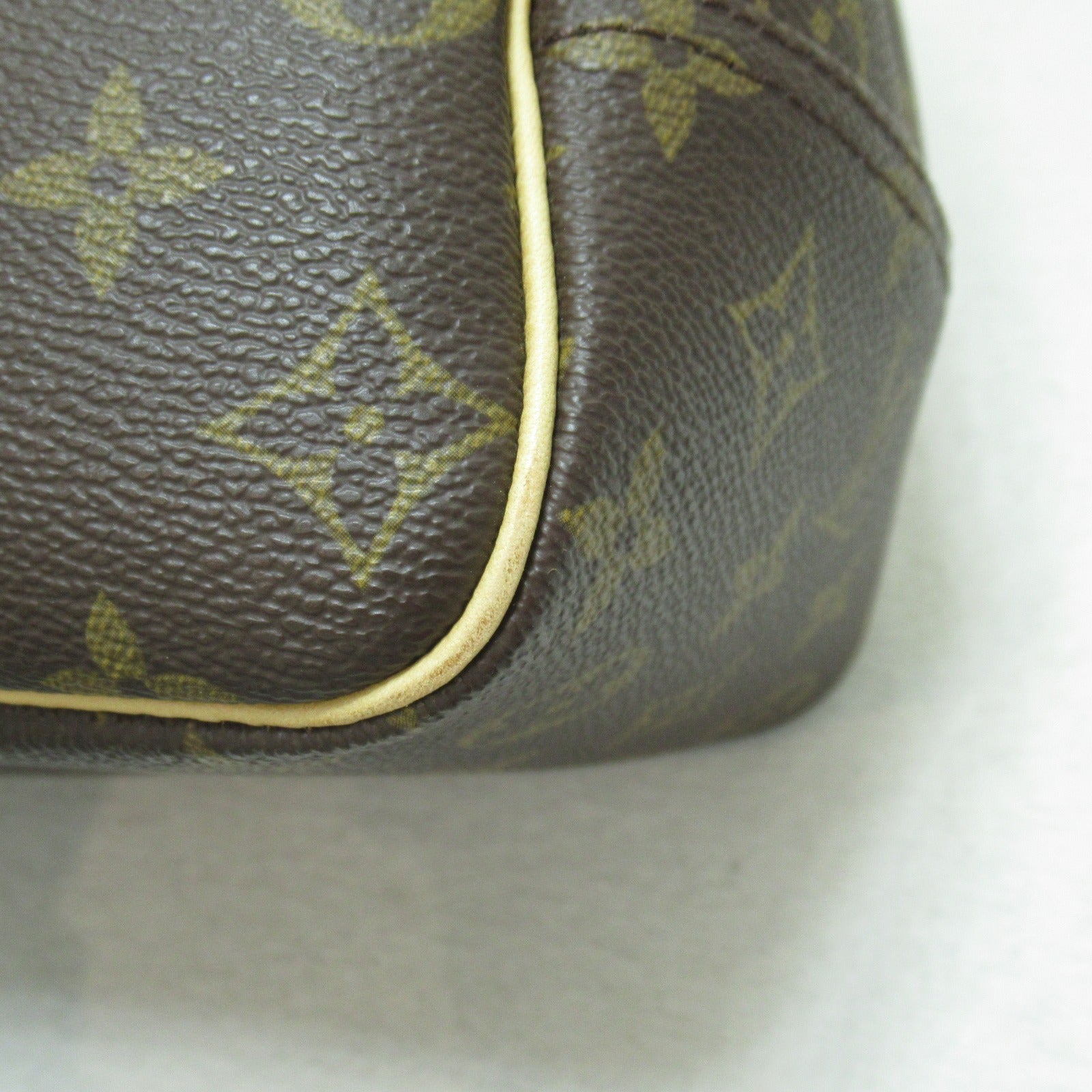 LOUIS VUITTON Monogram Deauville GM Hand Bag金扣手挽袋啡色