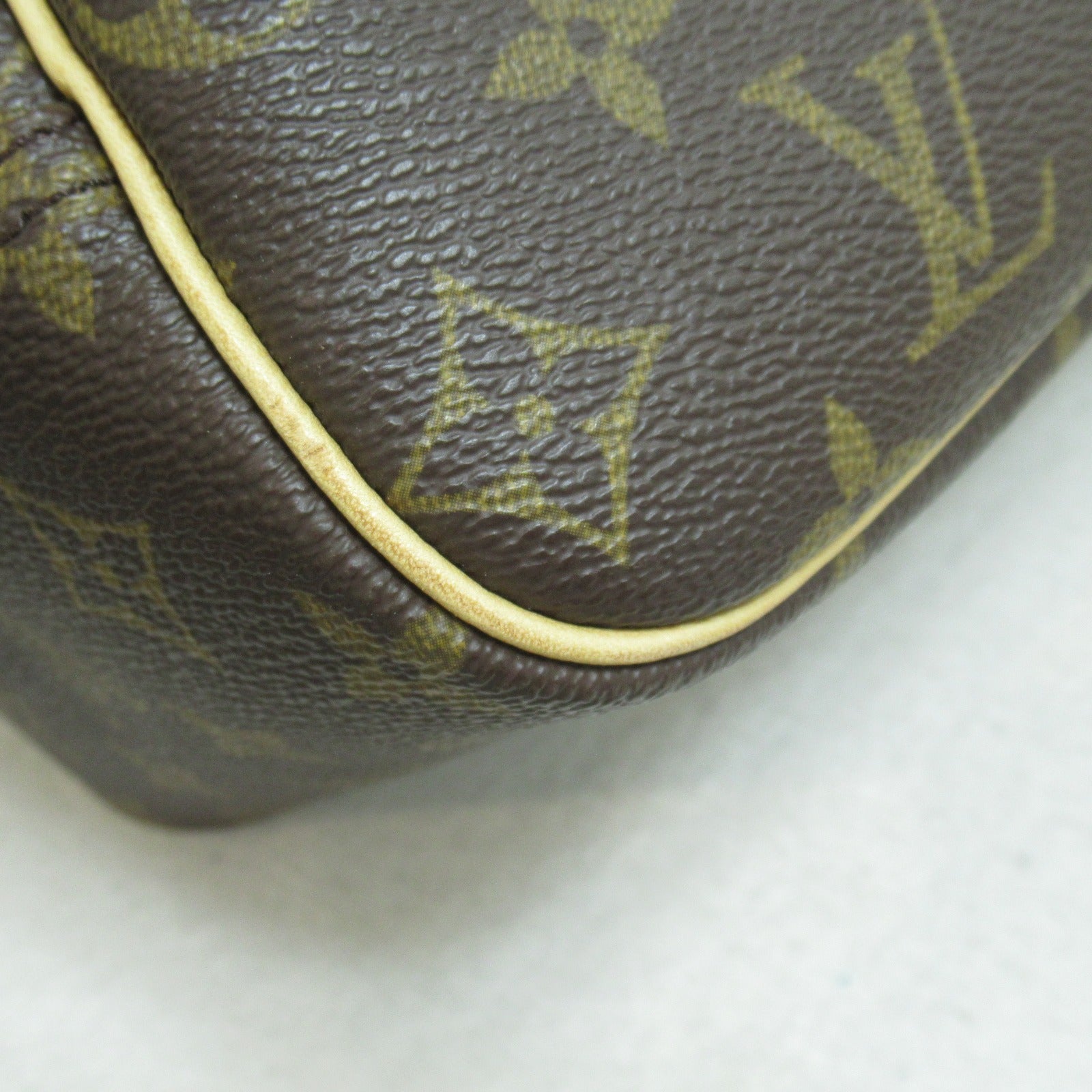 LOUIS VUITTON Monogram Deauville GM Hand Bag金扣手挽袋啡色