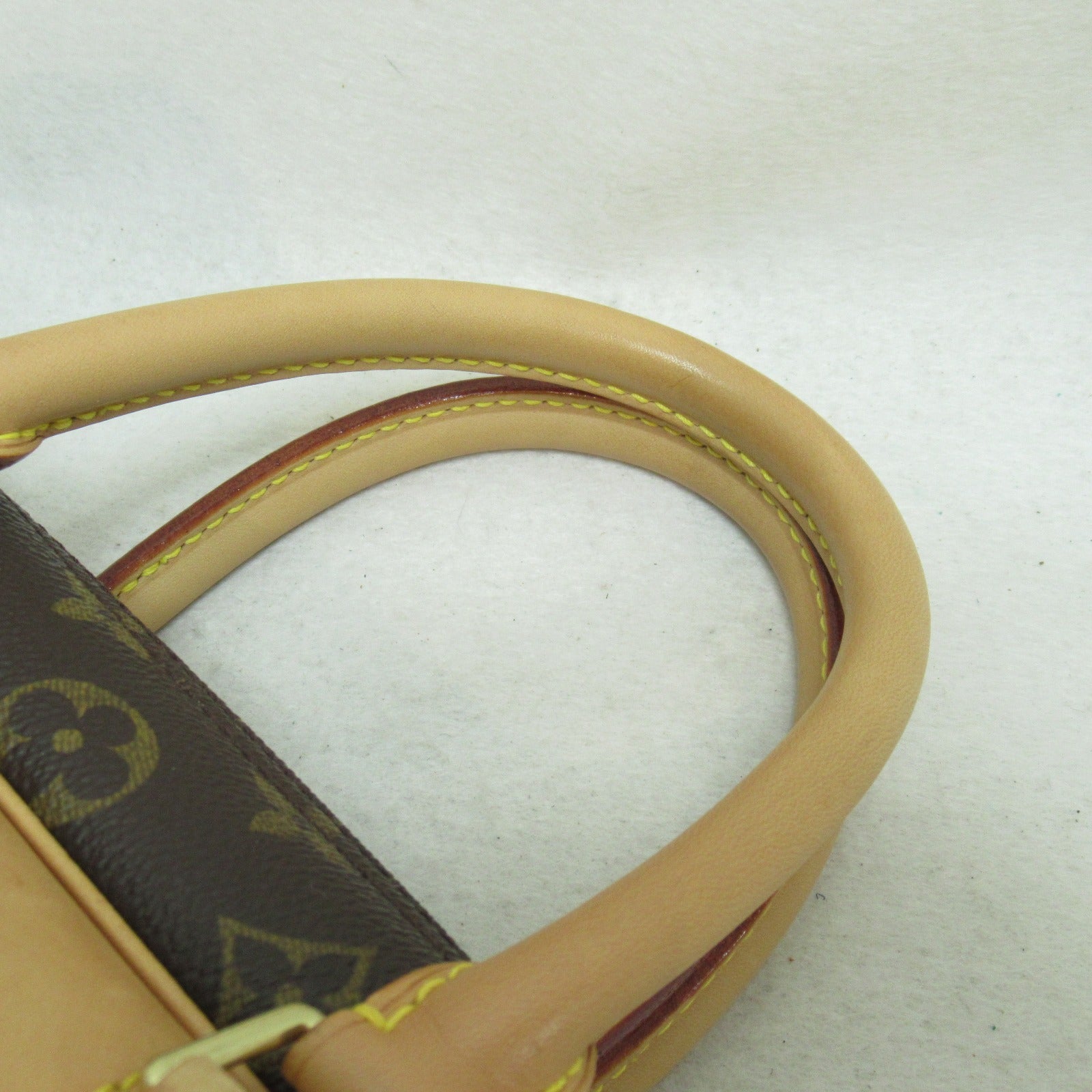 LOUIS VUITTON Monogram Deauville GM Hand Bag金扣手挽袋啡色