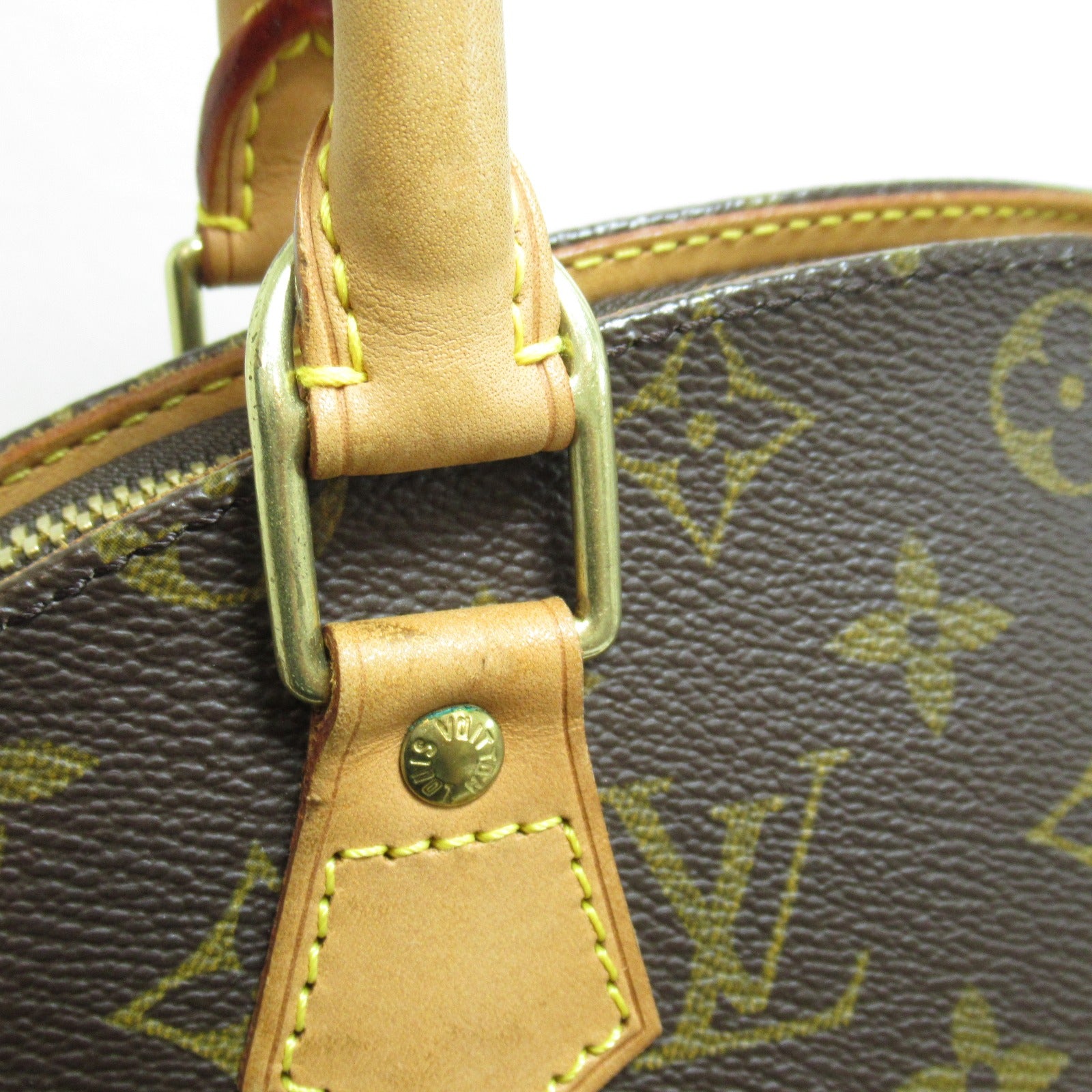 LOUIS VUITTON 【激減優惠】Monogram Ellipse MM金扣手挽袋啡色