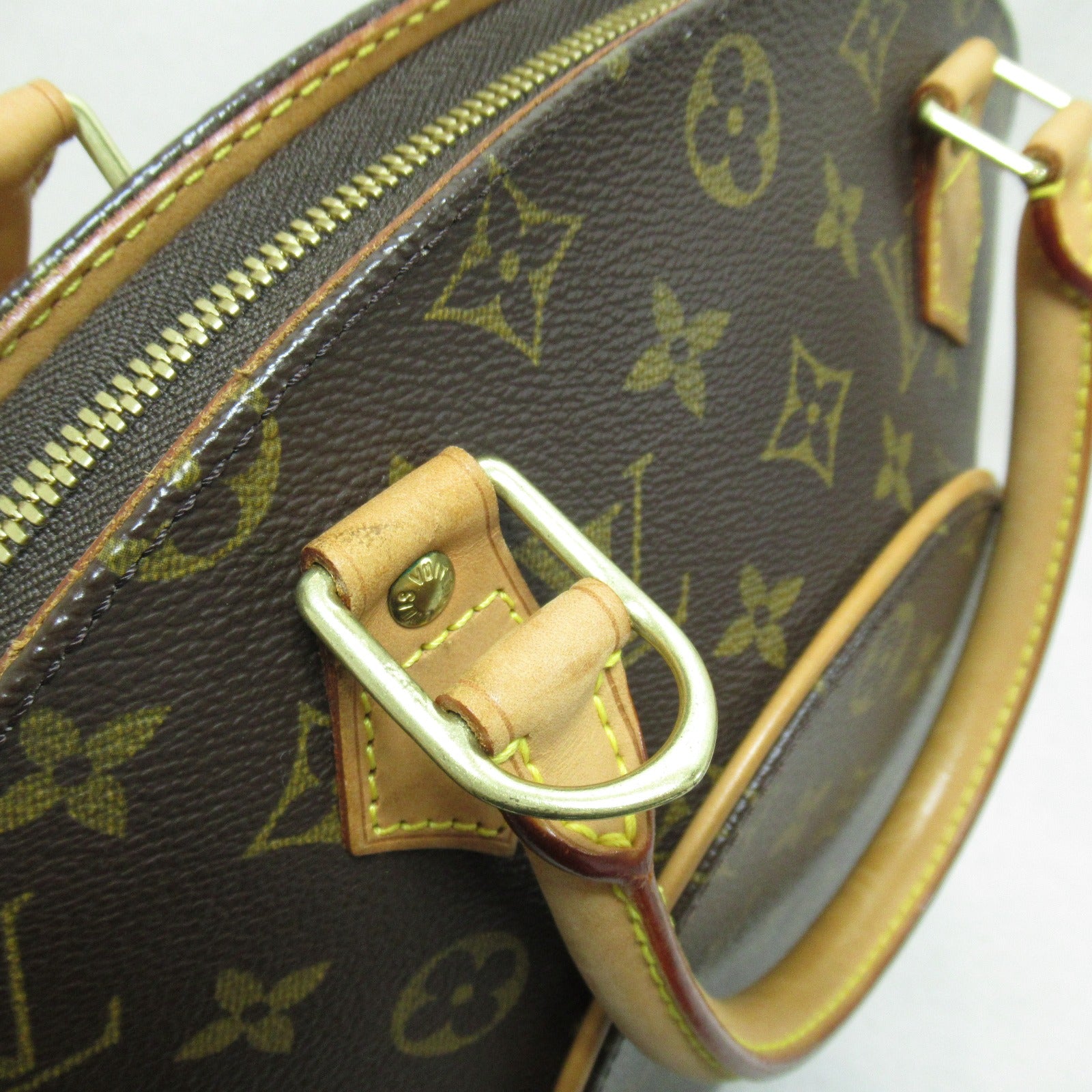 LOUIS VUITTON 【激減優惠】Monogram Ellipse MM金扣手挽袋啡色