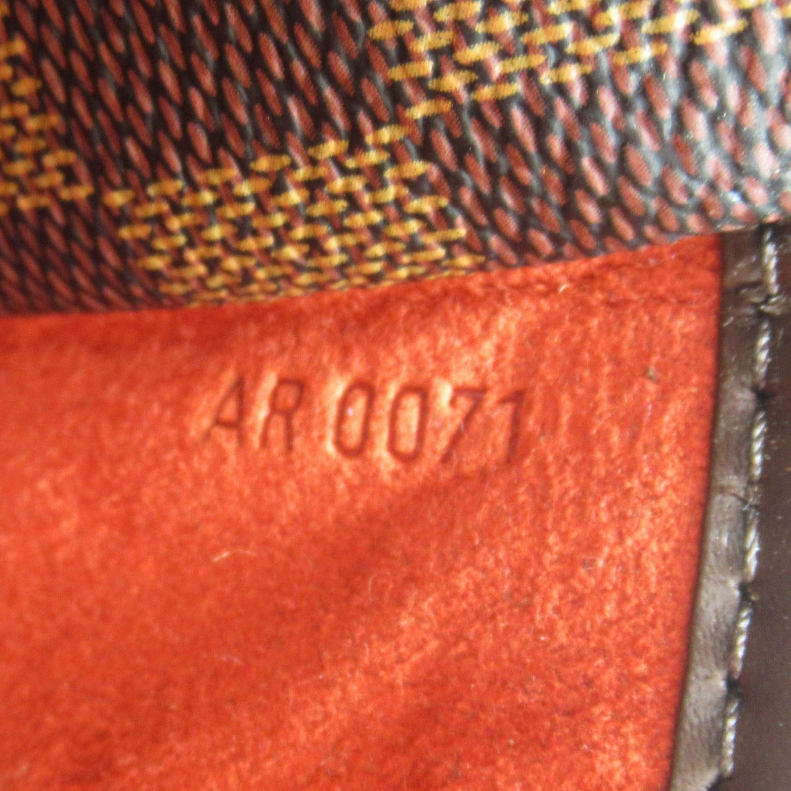 LOUIS VUITTON 【激減優惠】Damier Sarria Horizontal金扣手挽袋啡色