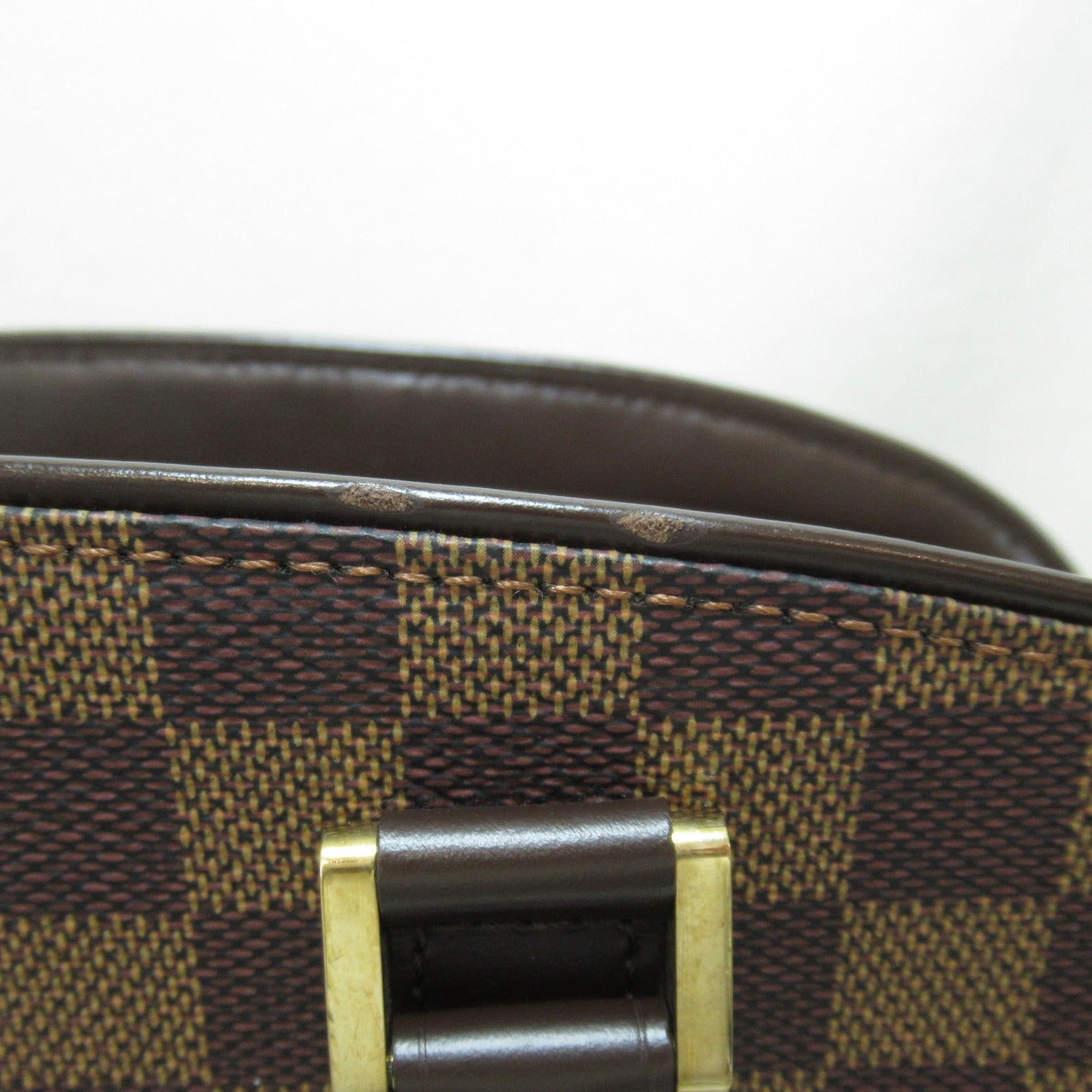 LOUIS VUITTON 【激減優惠】Damier Sarria Horizontal金扣手挽袋啡色