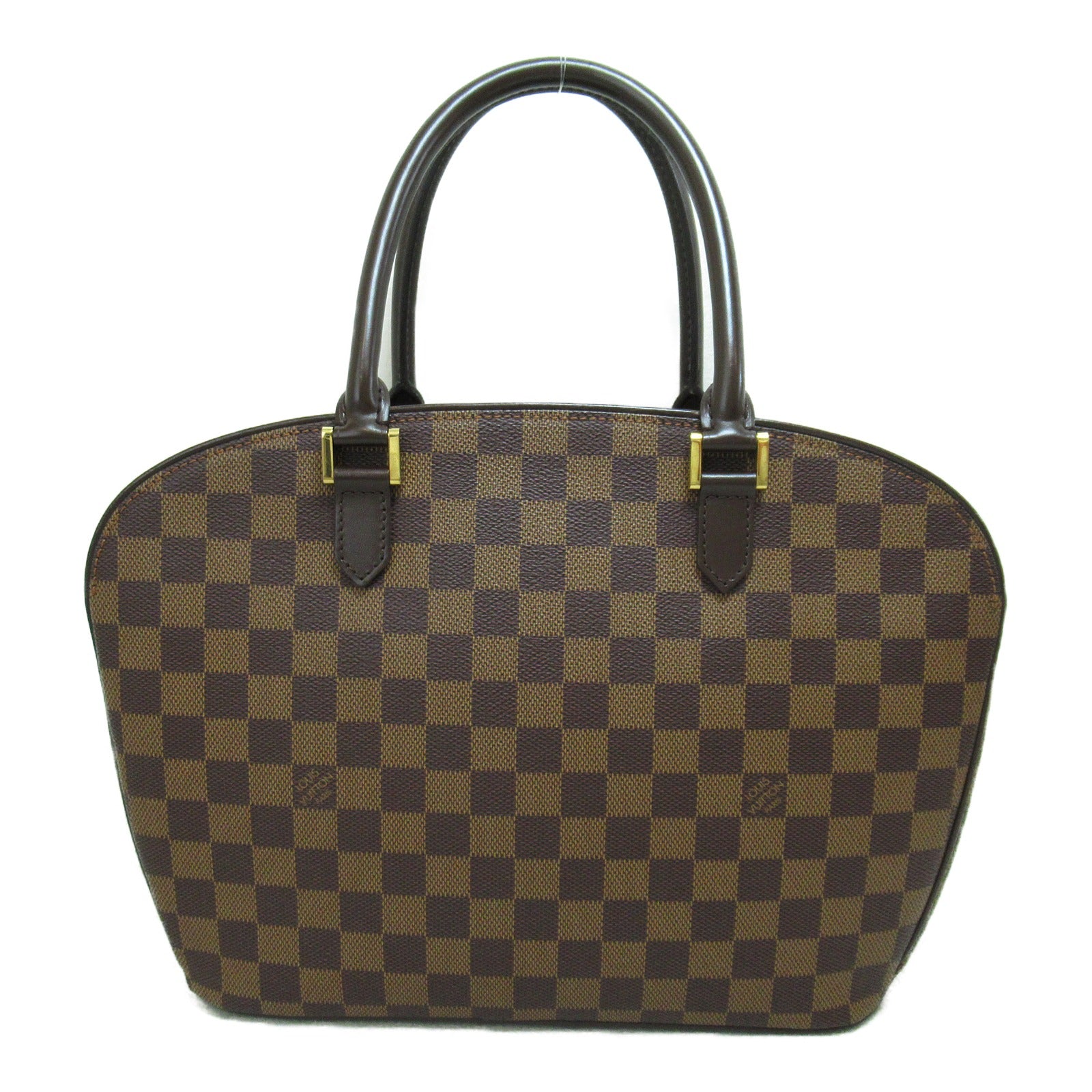 LOUIS VUITTON 【激減優惠】Damier Sarria Horizontal金扣手挽袋啡色