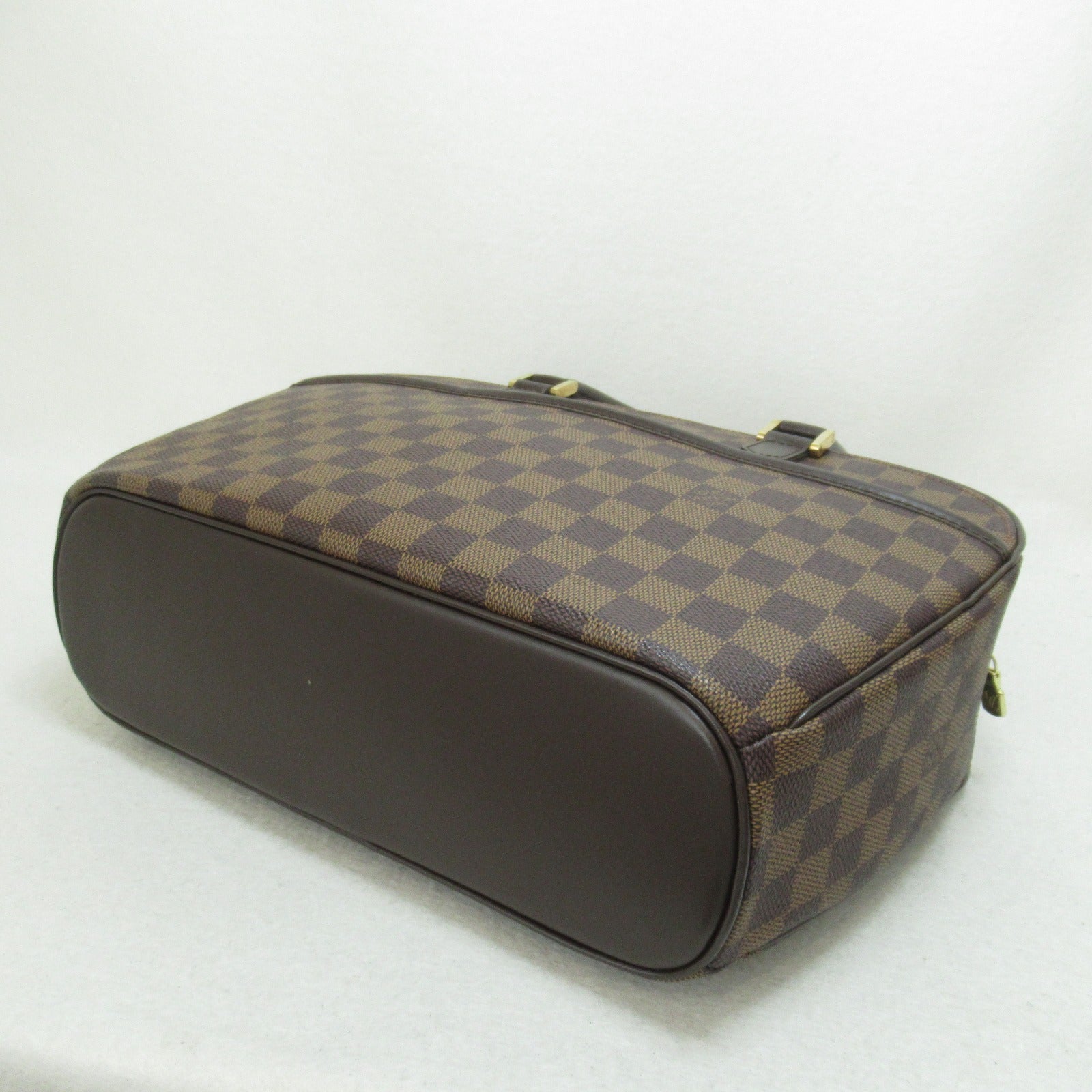 LOUIS VUITTON 【激減優惠】Damier Sarria Horizontal金扣手挽袋啡色