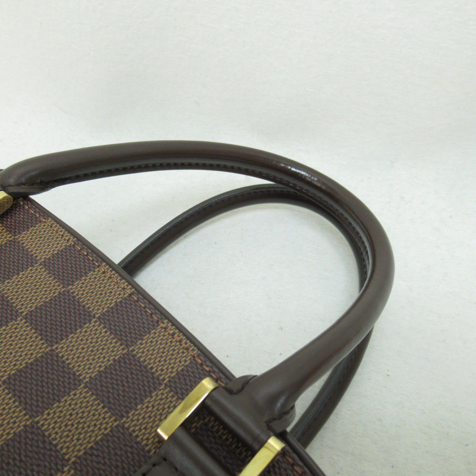 LOUIS VUITTON 【激減優惠】Damier Sarria Horizontal金扣手挽袋啡色