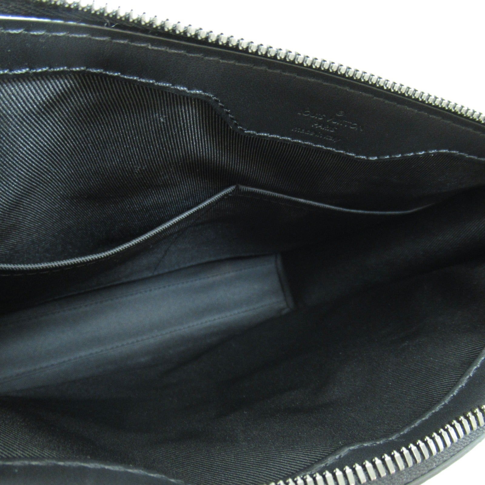 LOUIS VUITTON 【激減優惠】Monogram Eclipse Sac Plat Cross手挽肩背兩用袋黑色
