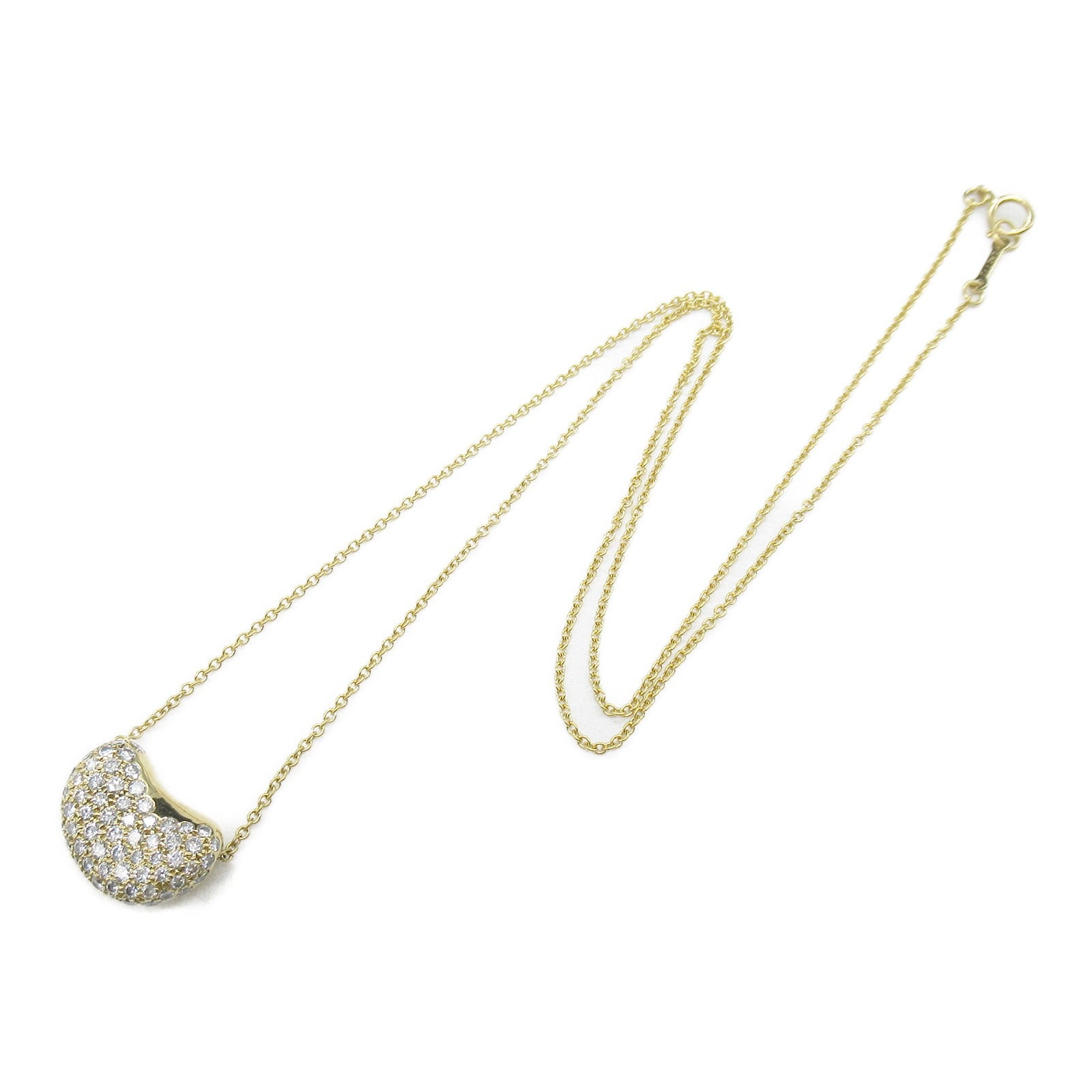TIFFANY＆CO 18K黃金Bean Diamond Necklace鑽石項鍊
