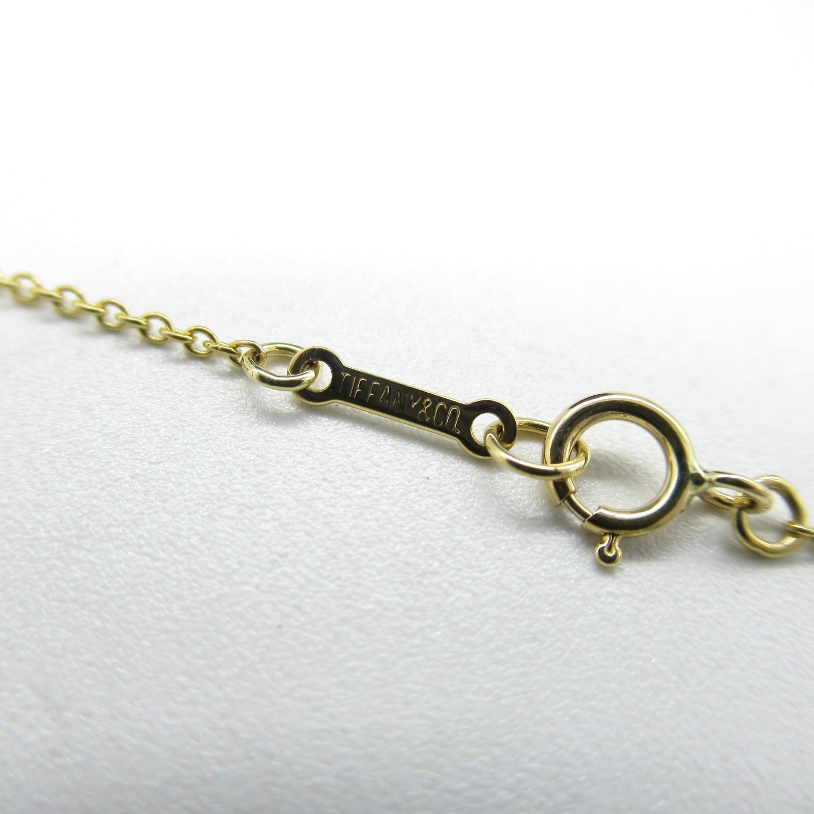 TIFFANY＆CO 18K黃金Bean Diamond Necklace鑽石項鍊