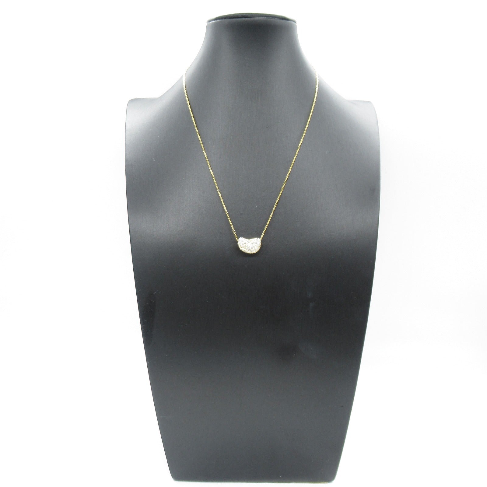TIFFANY＆CO 18K黃金Bean Diamond Necklace鑽石項鍊