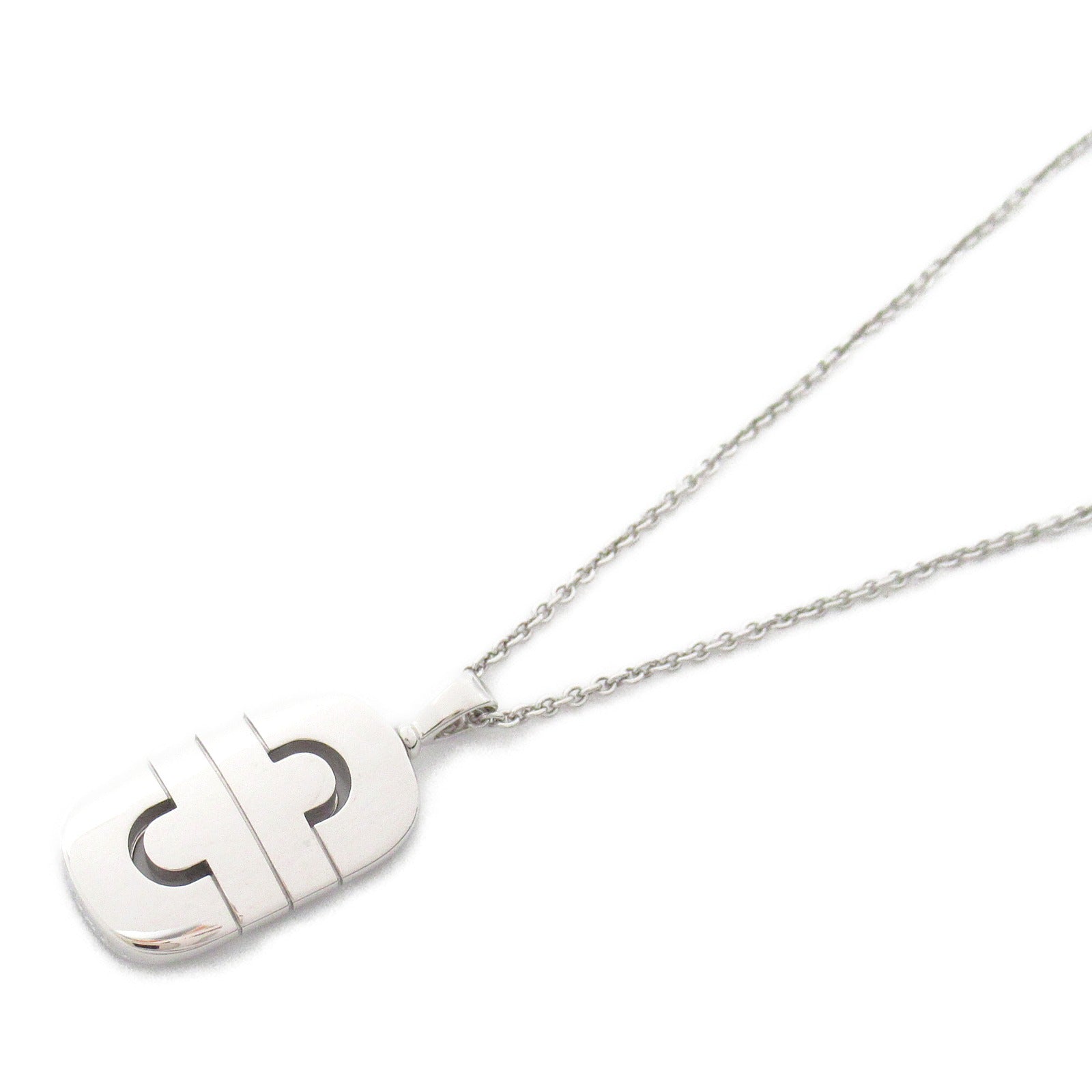 BVLGARI 18K白金Parentesi Necklace項鍊銀色
