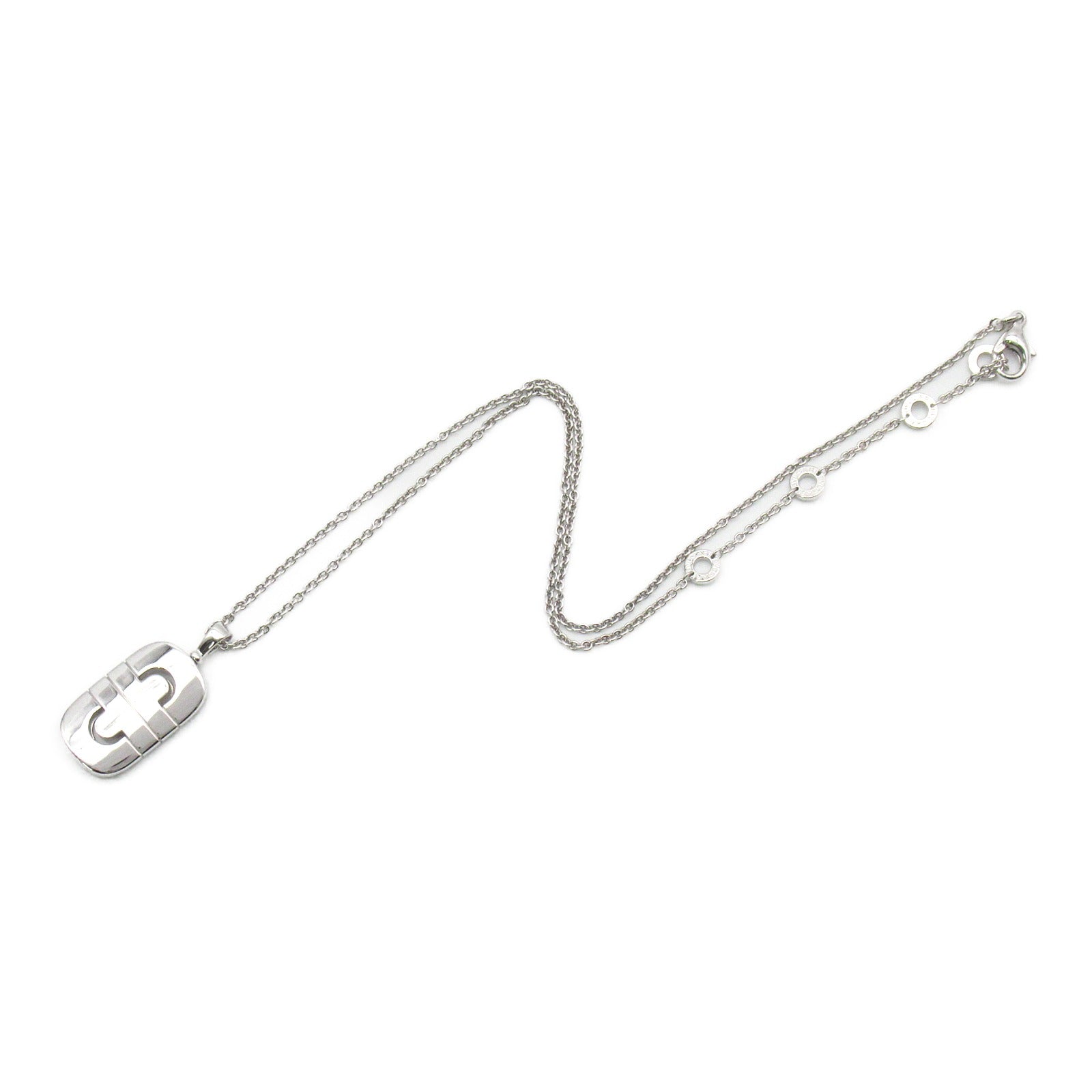 BVLGARI 18K白金Parentesi Necklace項鍊銀色