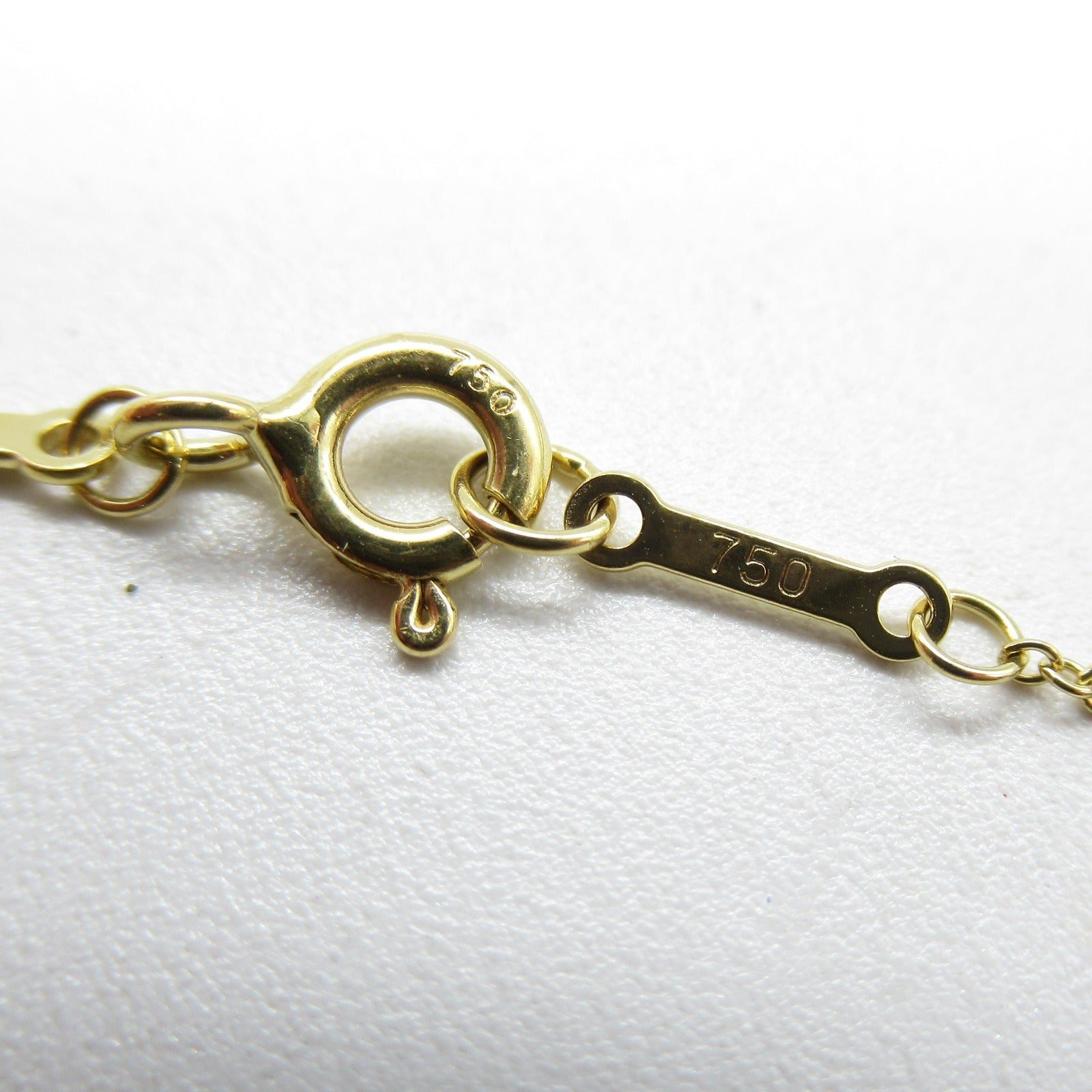 TIFFANY＆CO 18K黃金By The Yard Necklace鑽石項鍊