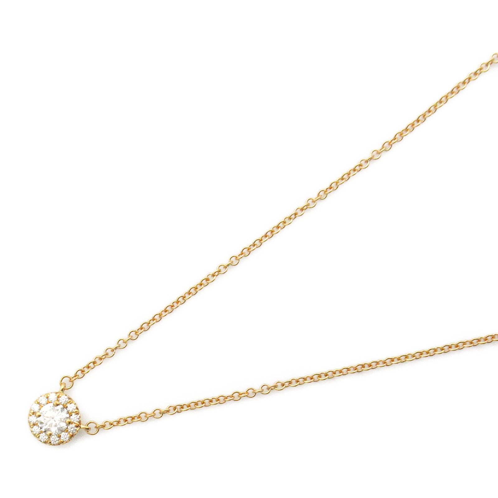 TIFFANY＆CO 18K玫瑰金Soleste Diamond Necklace鑽石項鍊