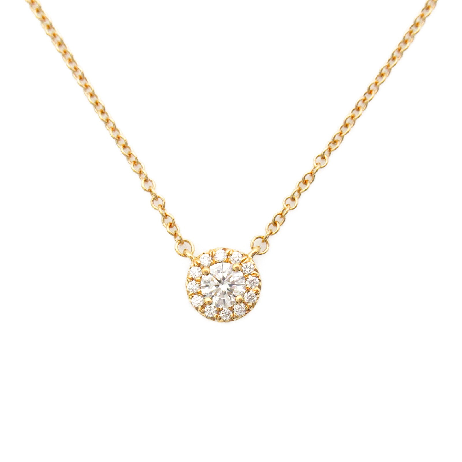 TIFFANY＆CO 18K玫瑰金Soleste Diamond Necklace鑽石項鍊