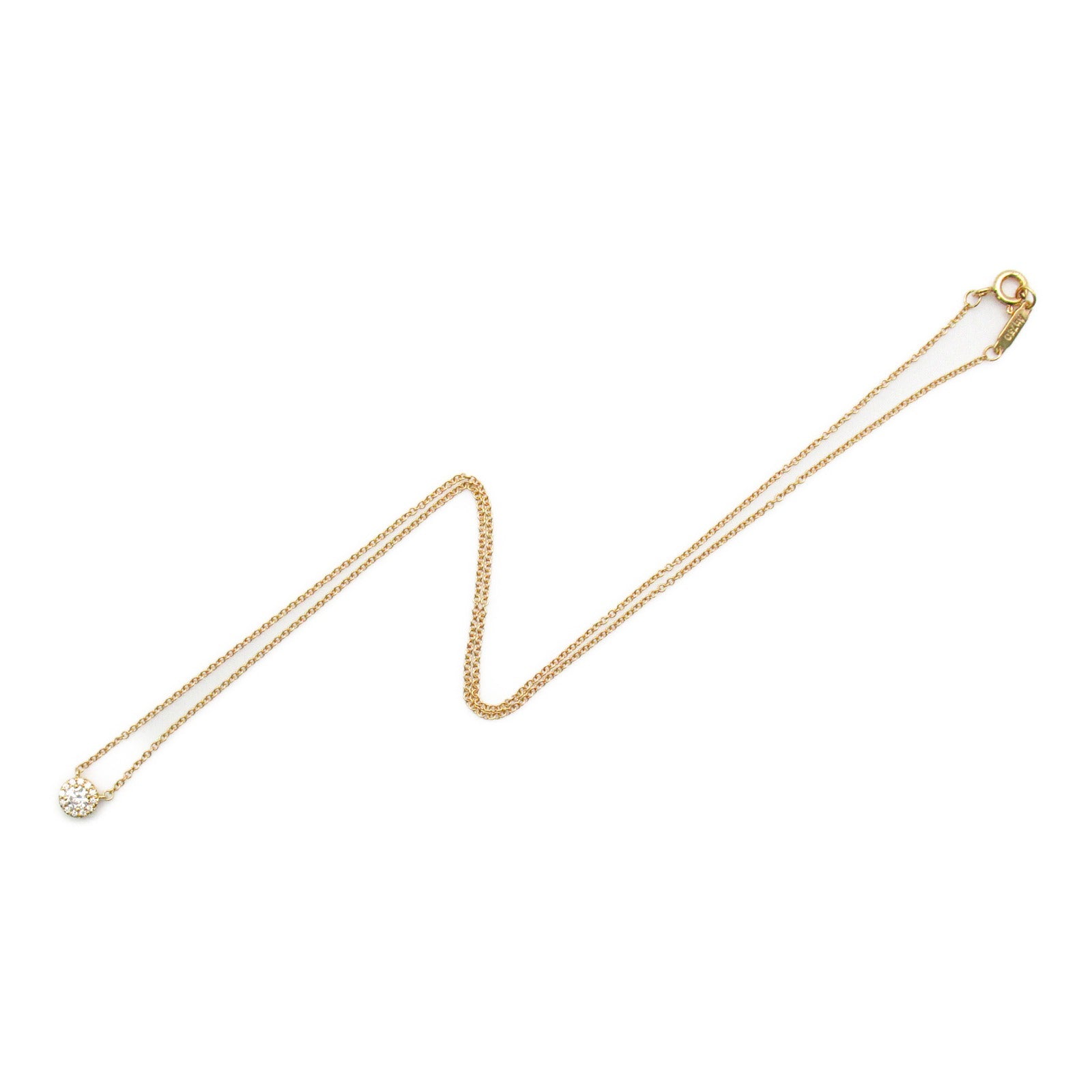 TIFFANY＆CO 18K玫瑰金Soleste Diamond Necklace鑽石項鍊