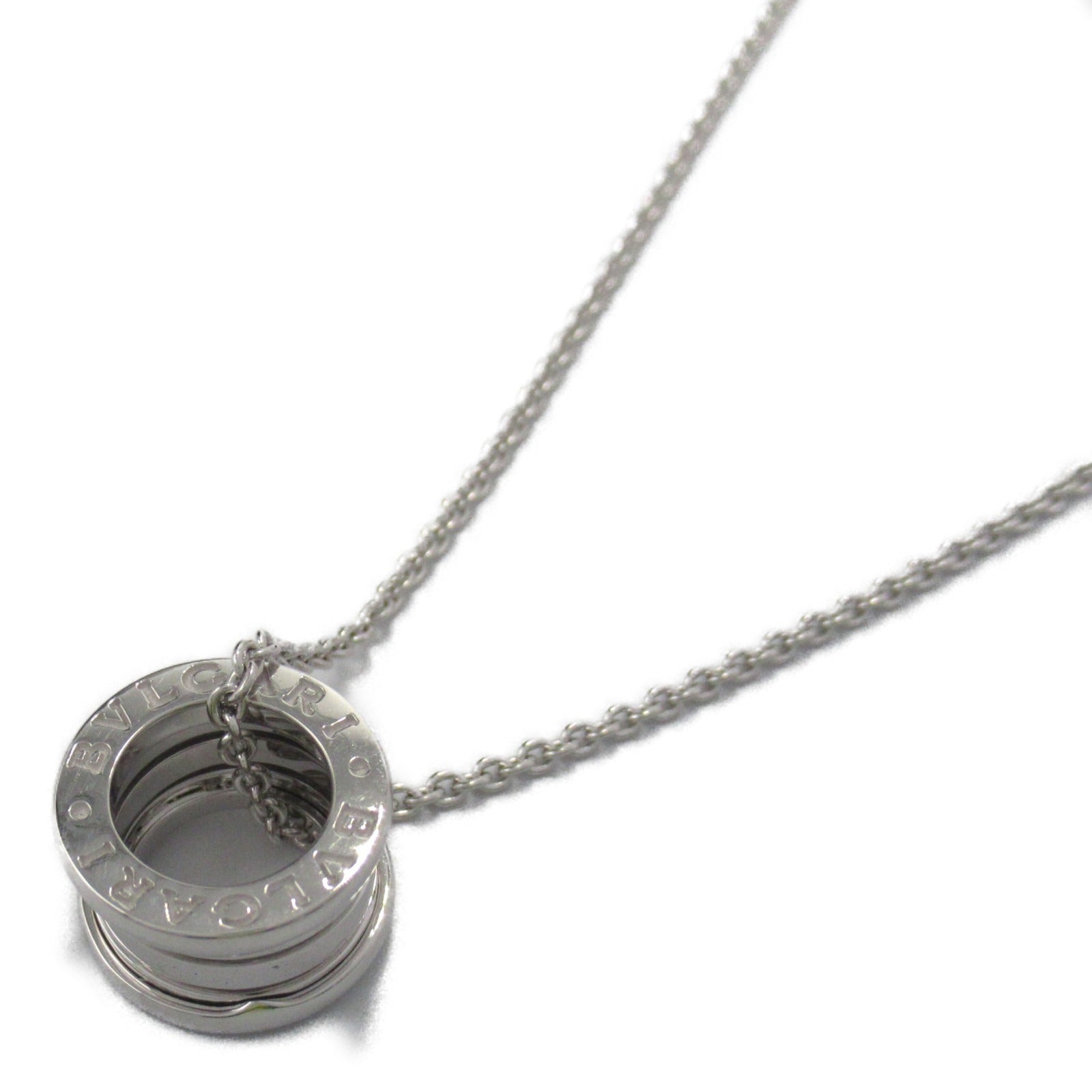 BVLGARI 18K白金B-zero1 Necklace項鍊銀色