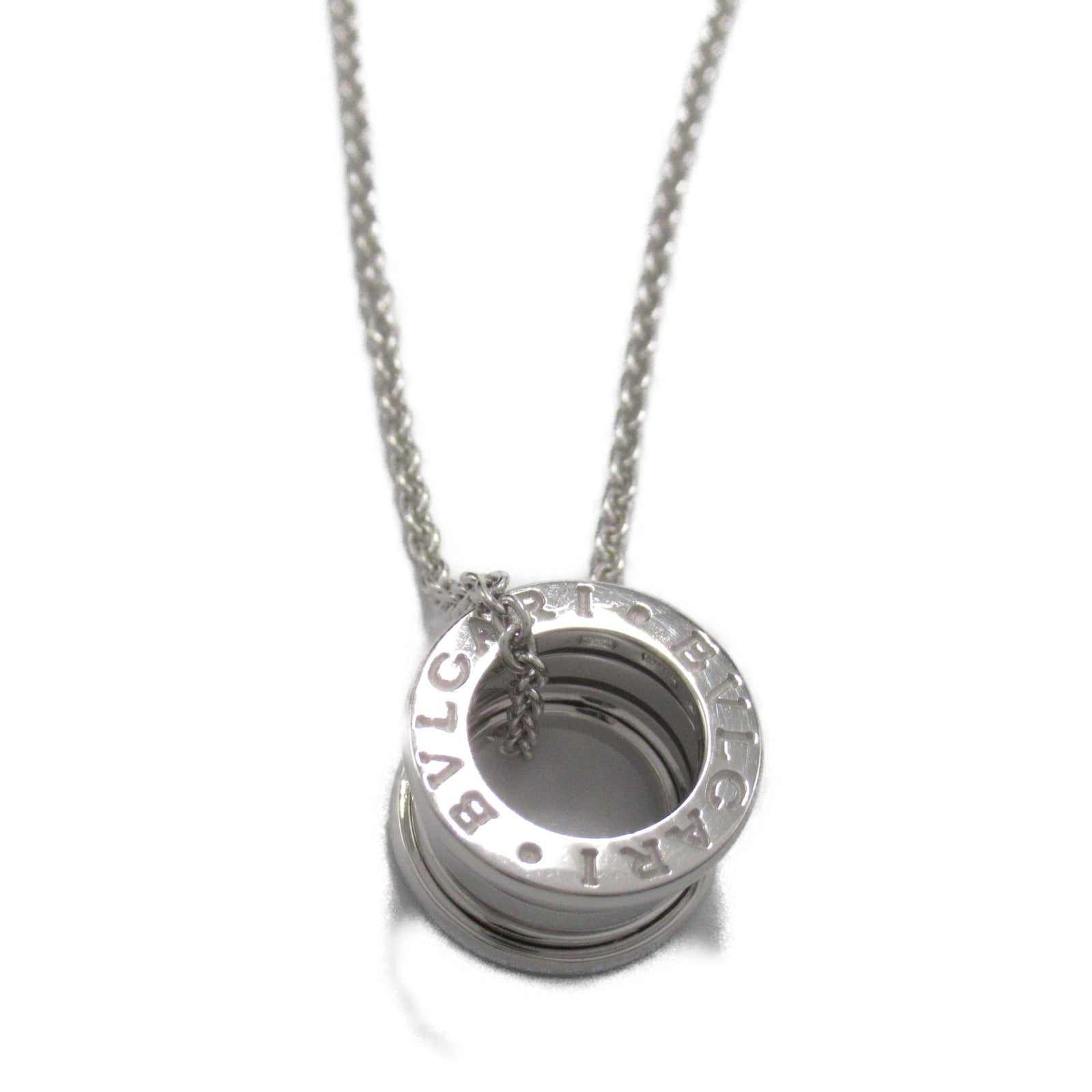 BVLGARI 18K白金B-zero1 Necklace項鍊銀色