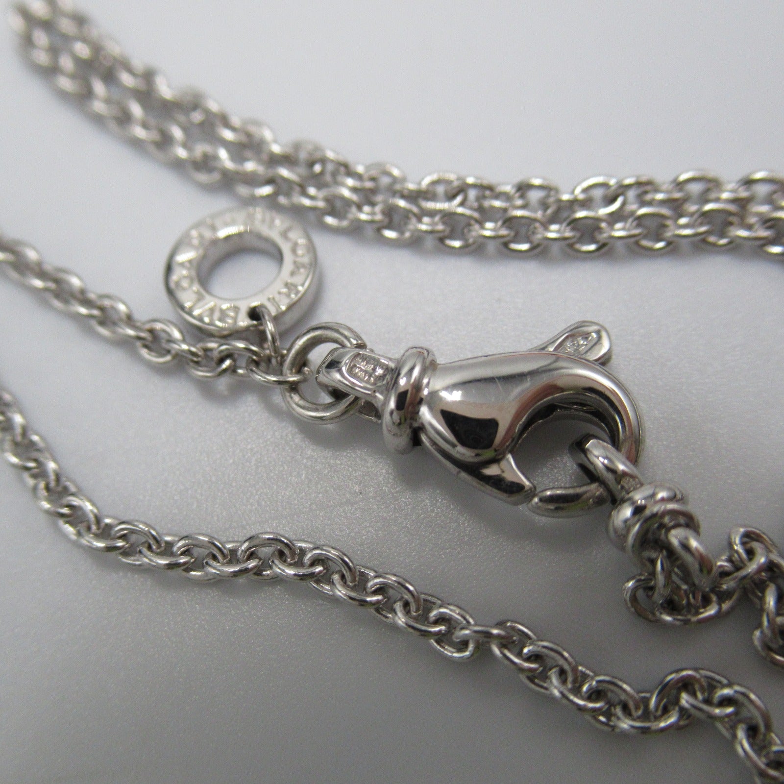 BVLGARI 18K白金B-zero1 Necklace項鍊銀色