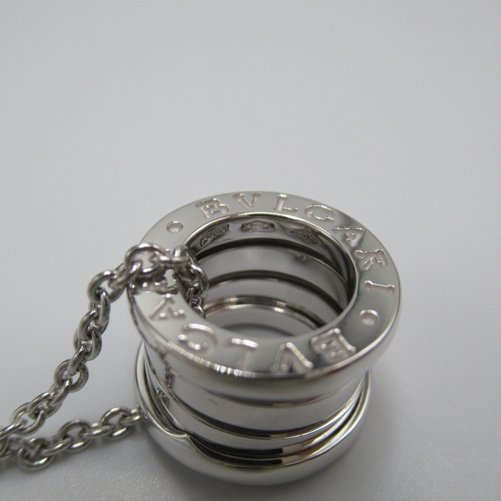 BVLGARI 18K白金B-zero1 Necklace項鍊銀色