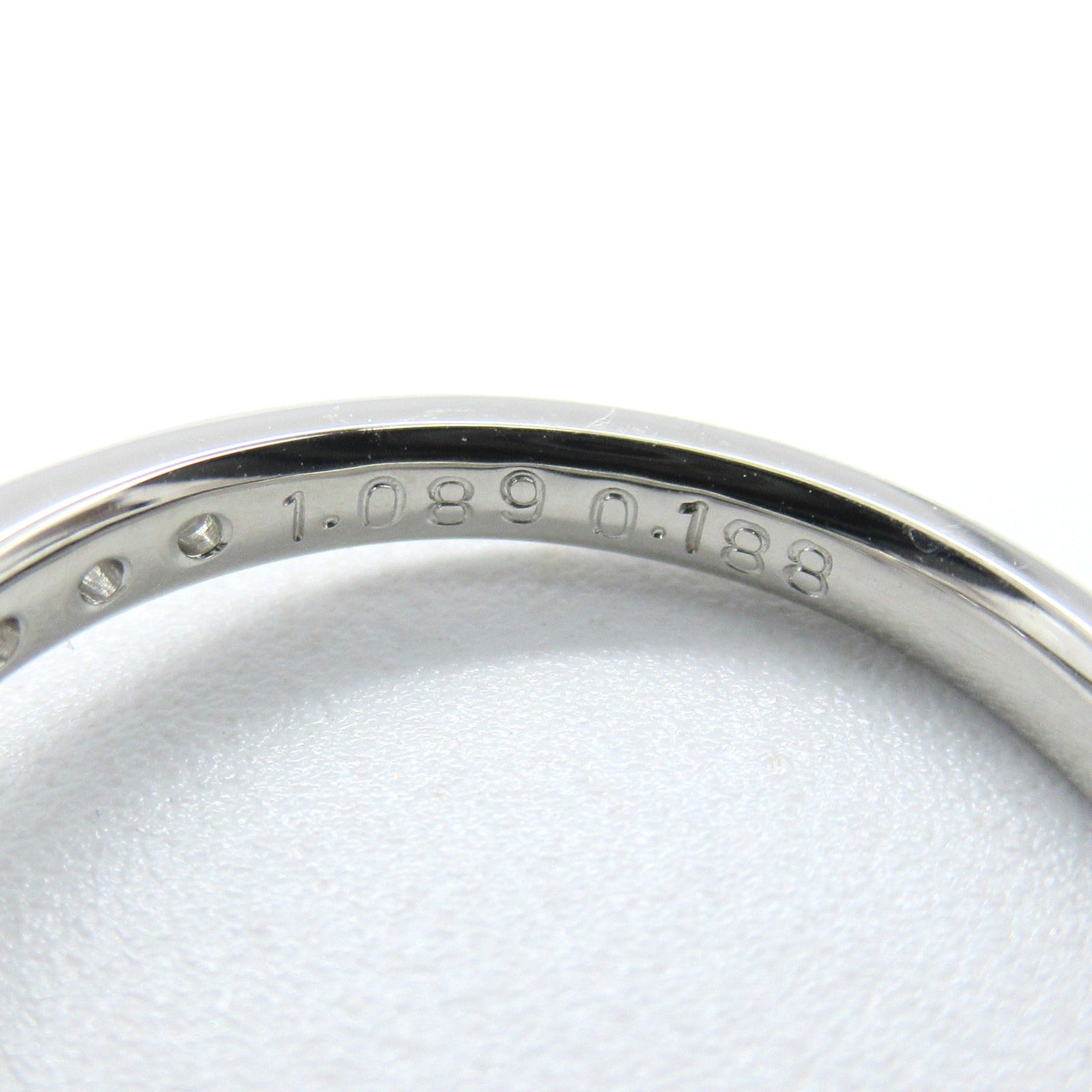 JEWELRY PT900鉑金Diamond Ring 1.089ct/0.188ct鑽石戒指US#5.25